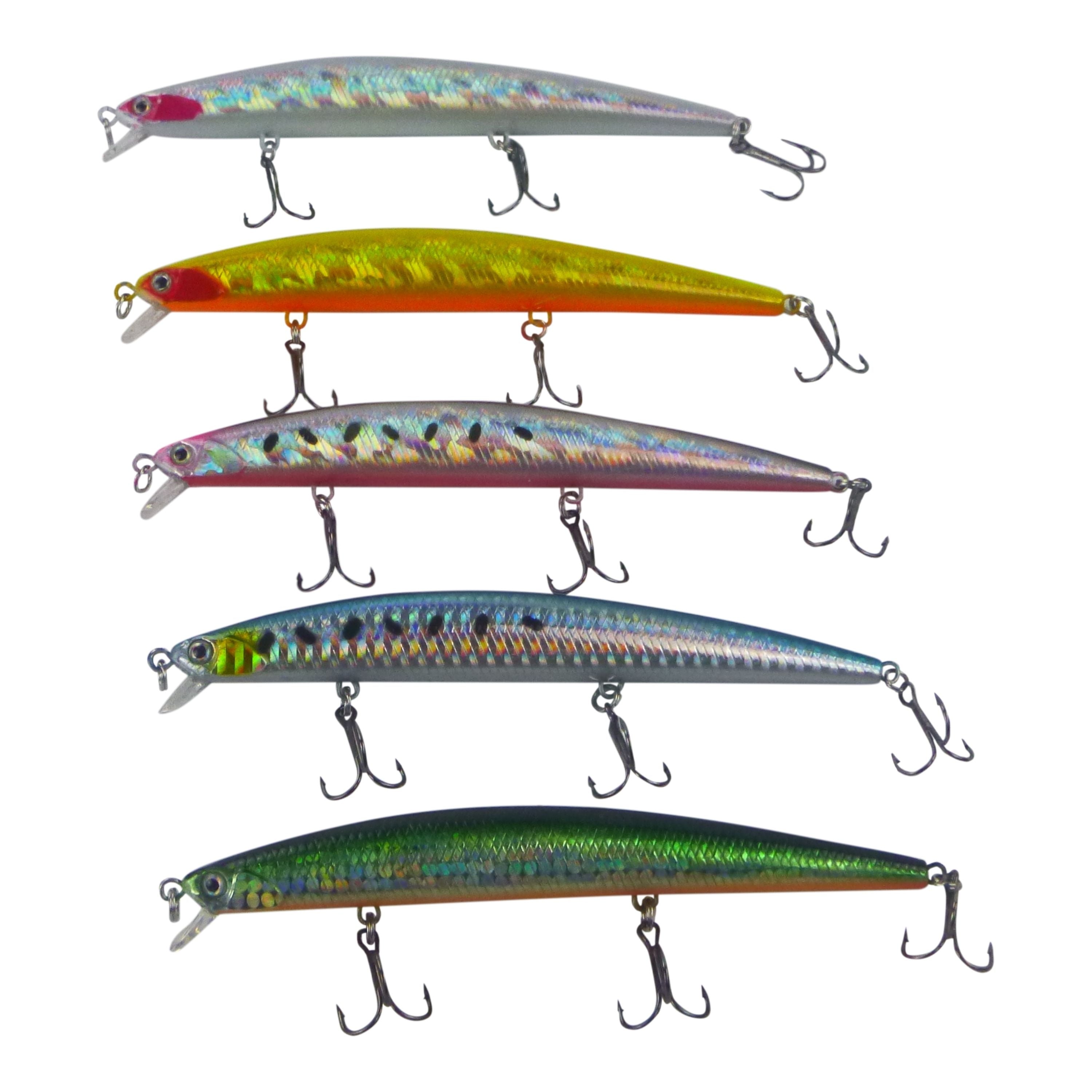 Fishing Tackle: Finesse MK21 Shallow Diving Lure, 130mm, Silver Blush