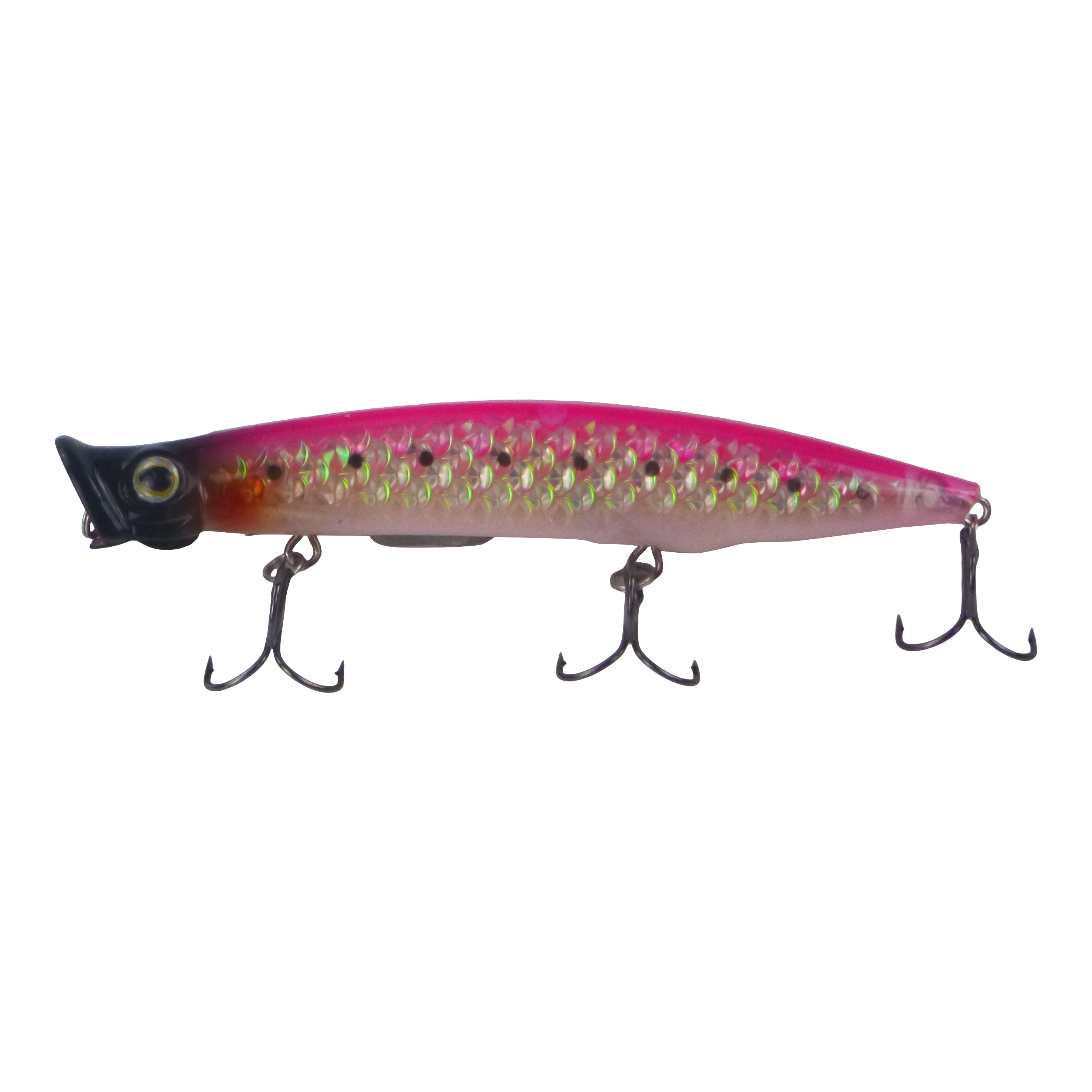 Fishing Tackle: Toppu Mizzu Cupface Popper, 110mm, Hot Pink Hex