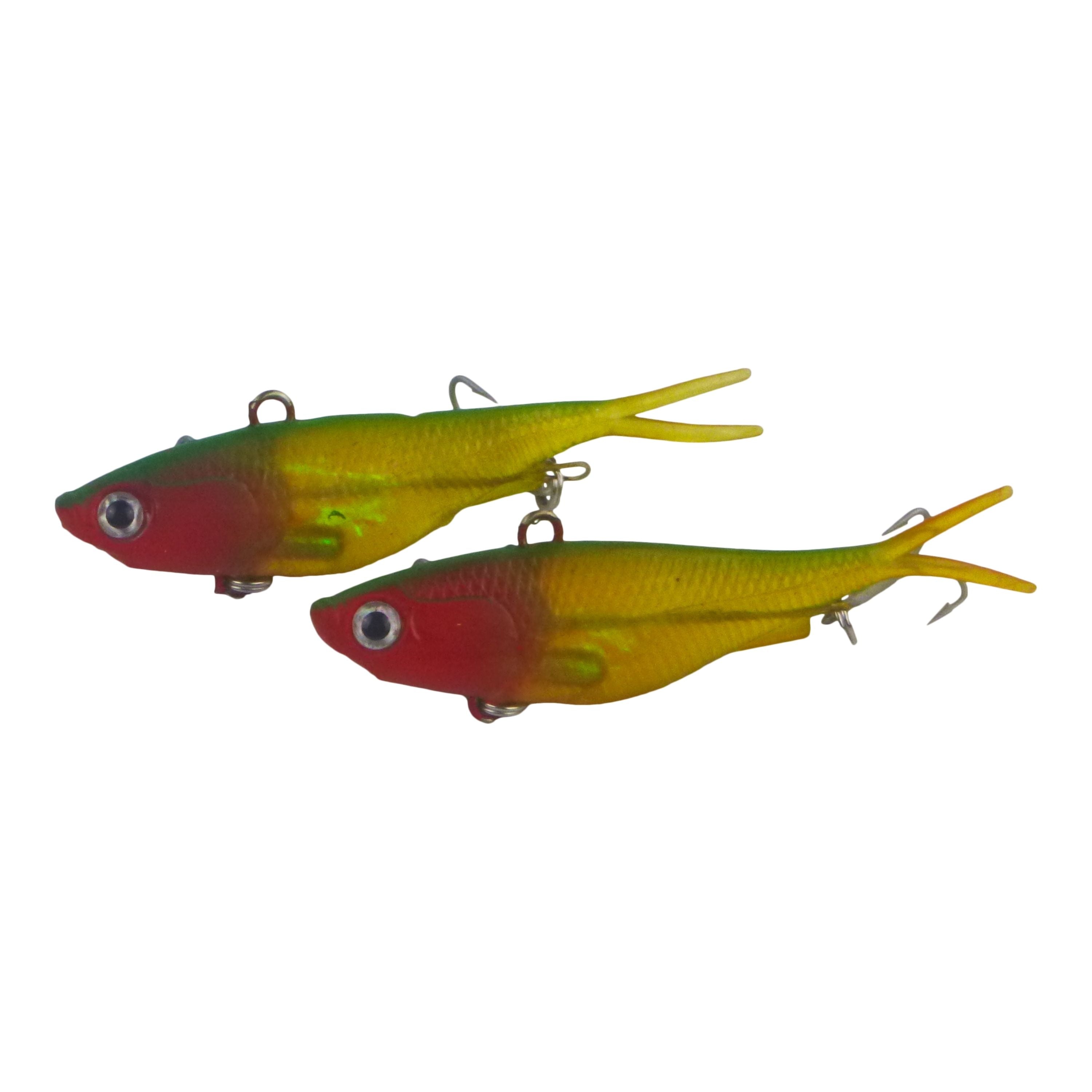 Fishing Tackle: Swimerz 95mm Soft Vibe, Blush Green, 2 pack