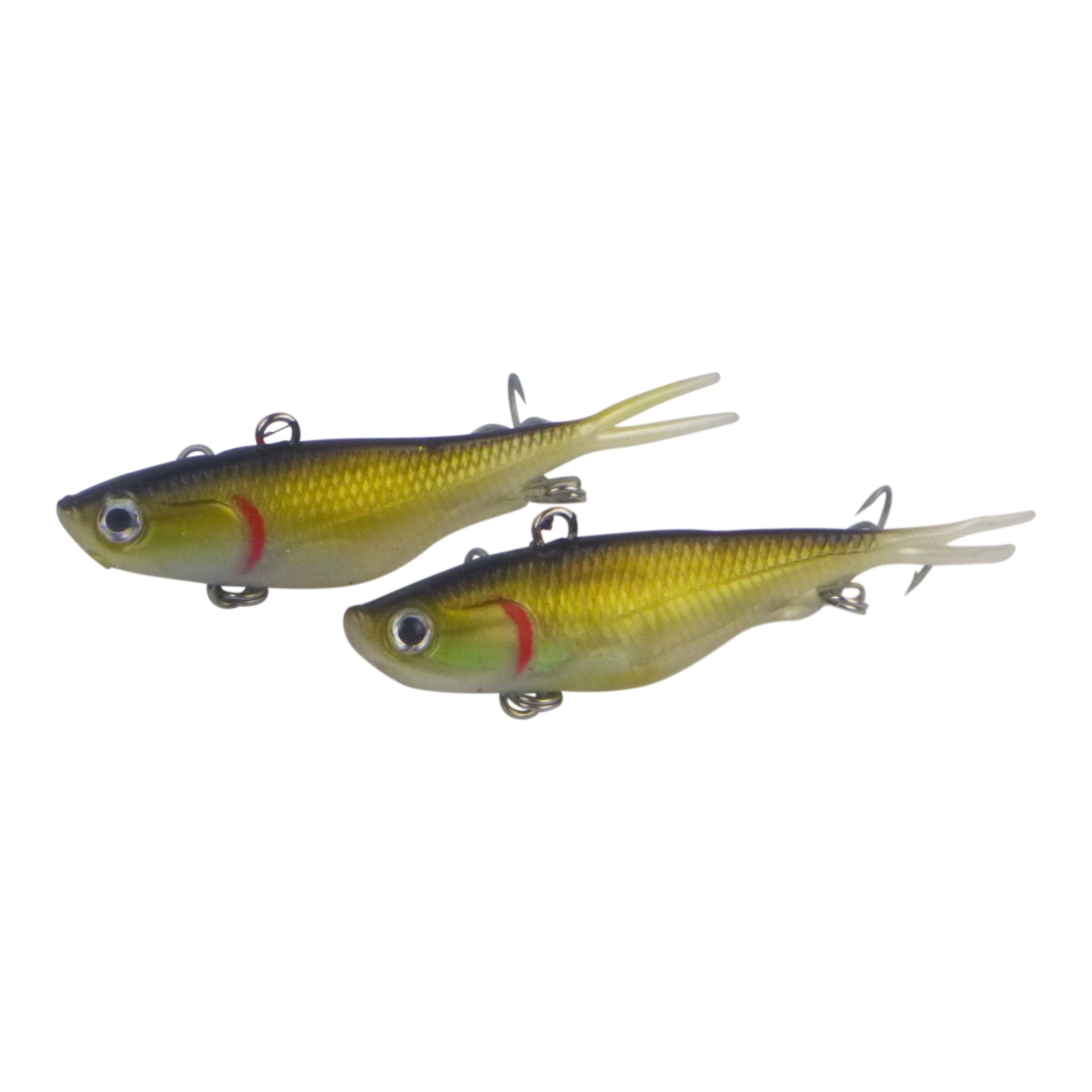 Fishing Tackle: Swimerz 95mm Soft Vibe, Yakka, 2 pack