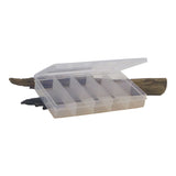 Fishing Tackle: Rig Ezy 10 Compartment Tackle Box. 190mmL x 120mmW x 30mmD.