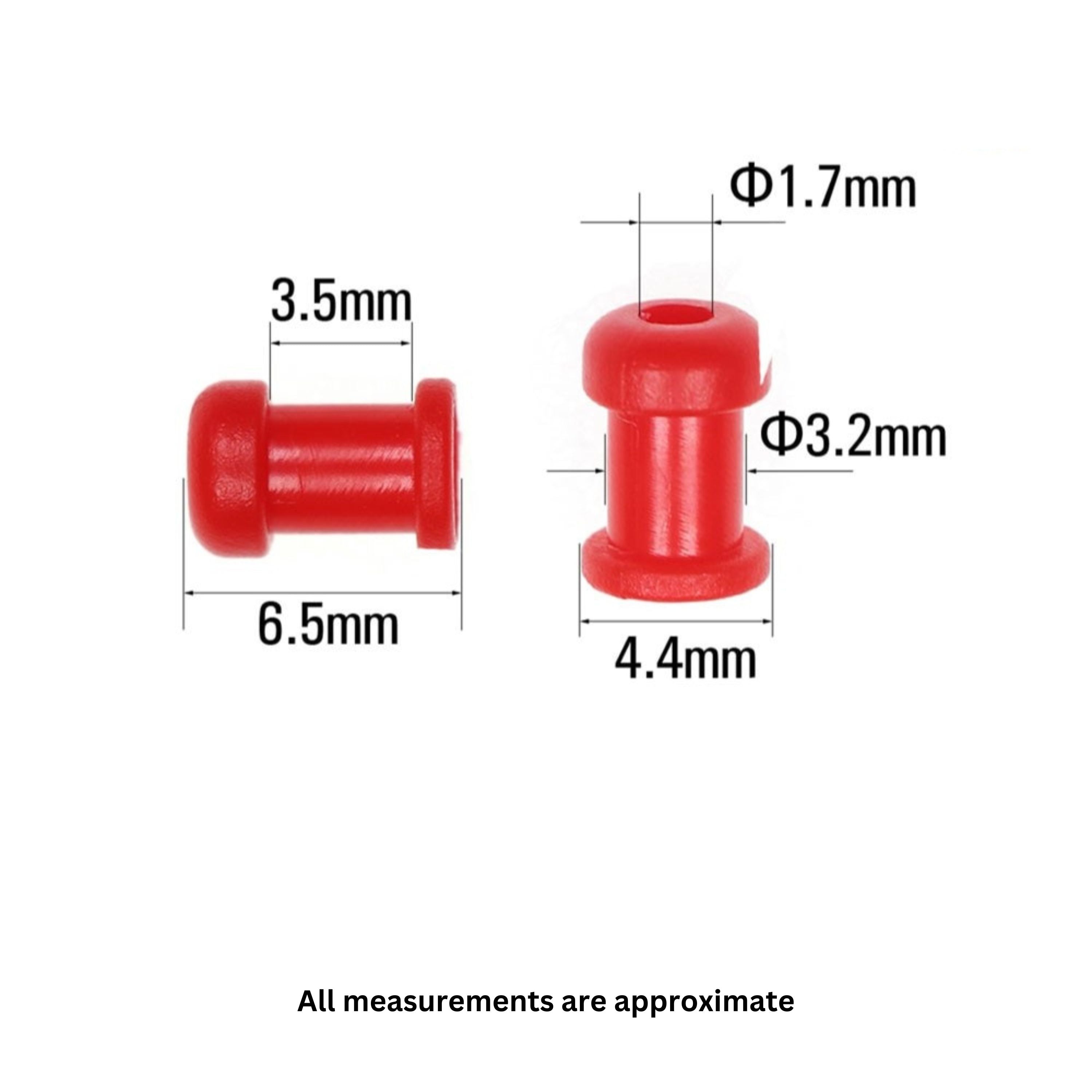 Fishing Tackle: Artizan Standard Red Skirt Body, Qty 50