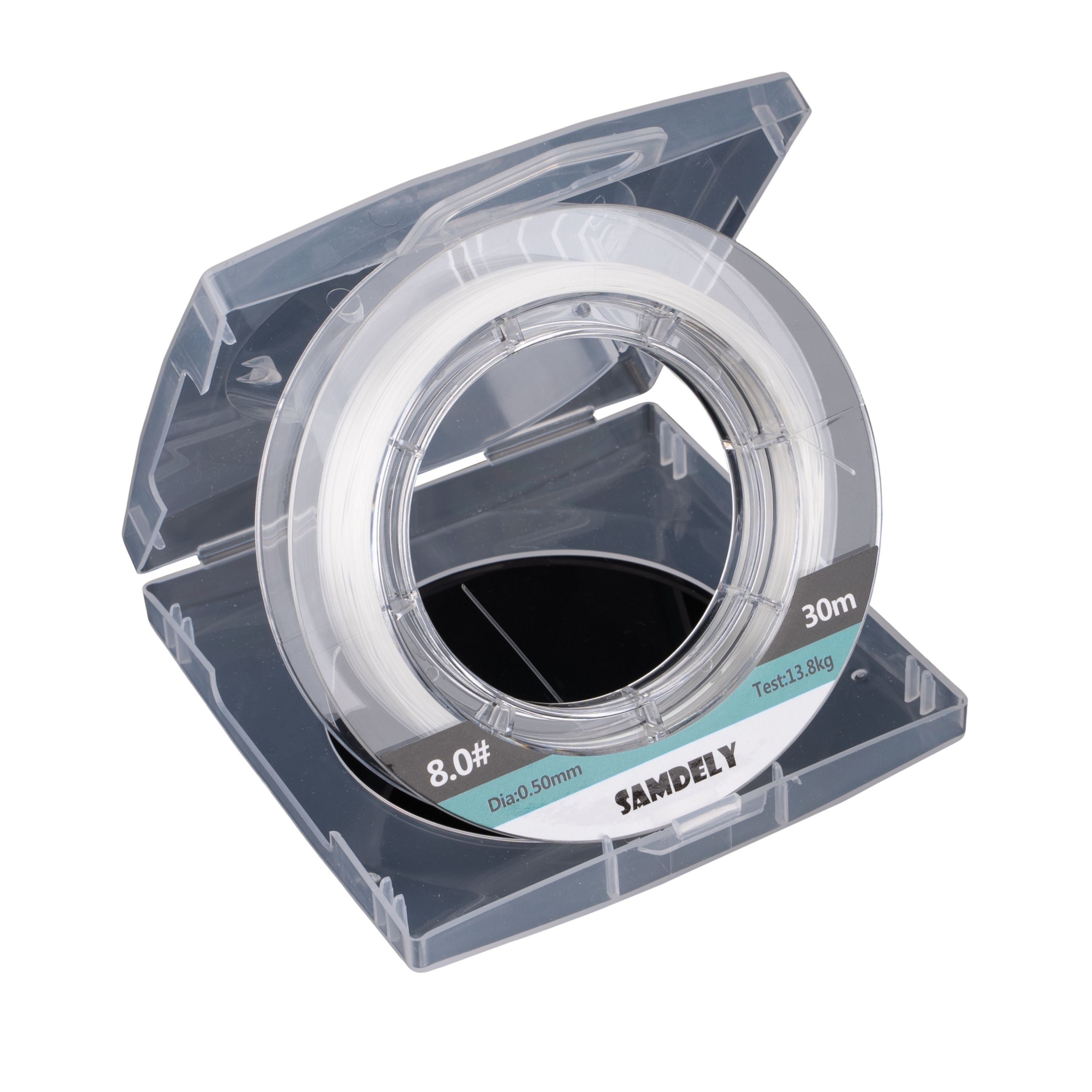 Fishing Tackle: Samdely Clear Fluorocarbon Leader, #10, 35lb, 30Mtr