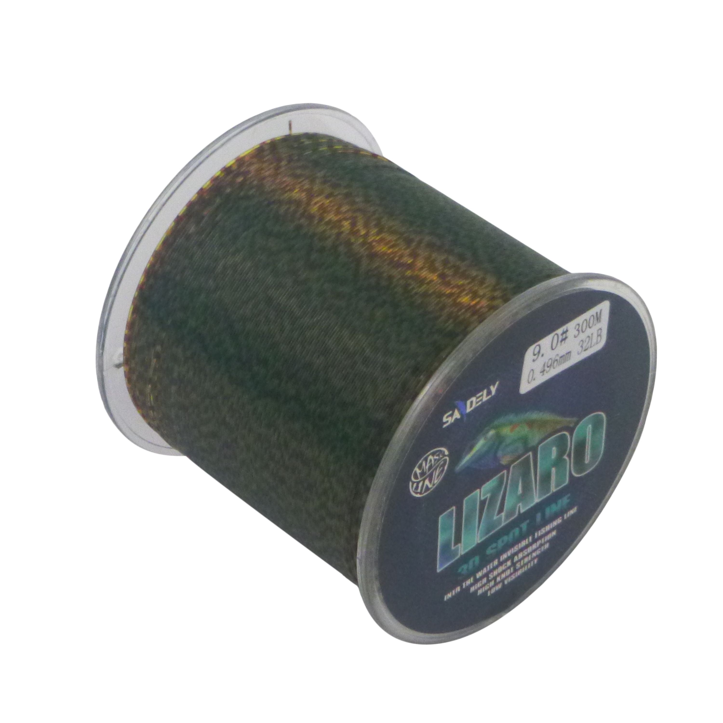 Fishing Tackle: Samdely Lizaro Mono, Camo Green, #3.0, 12lb, 300Mtr