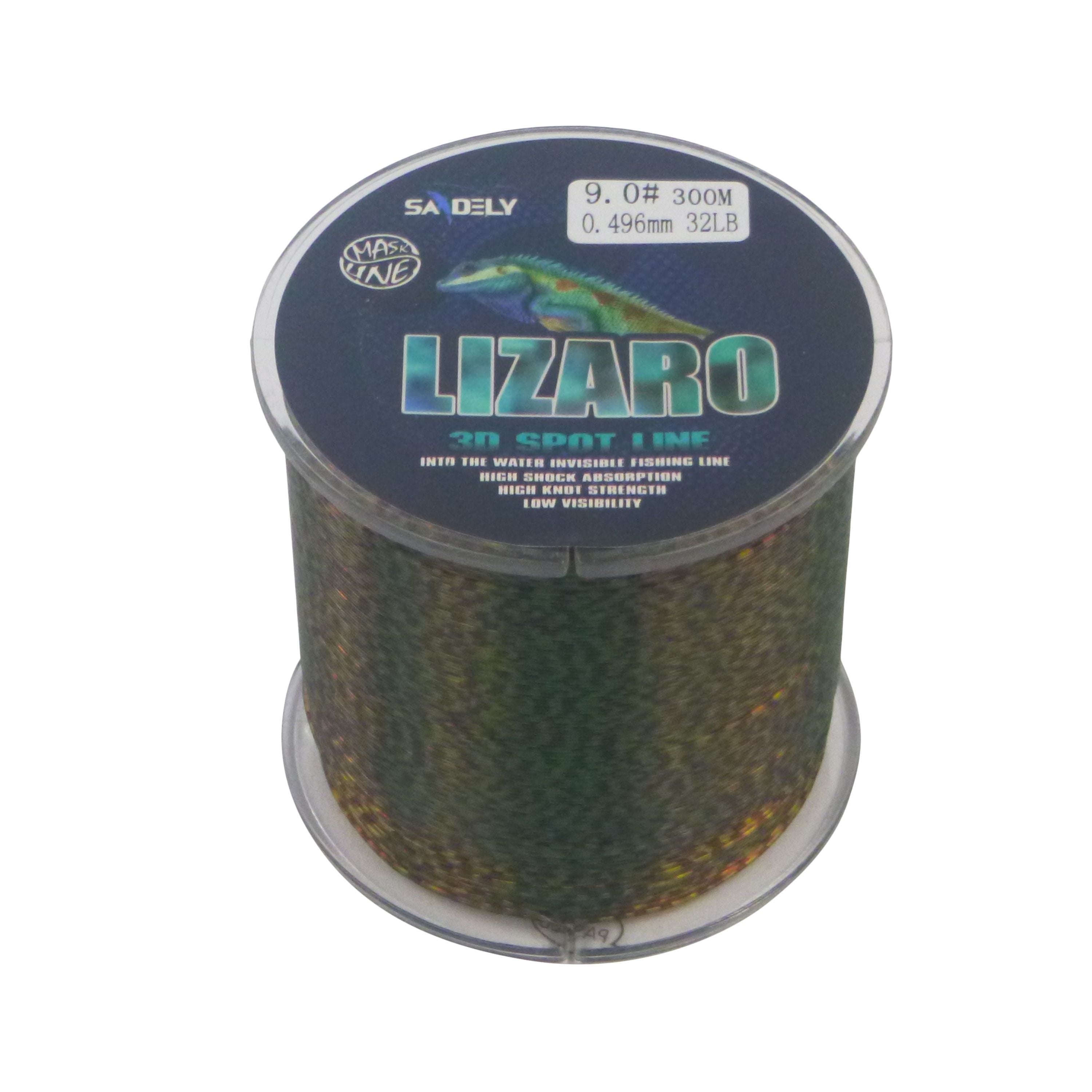 Fishing Tackle: Samdely Lizaro Mono, Camo Green, #4.0, 15lb, 300Mtr