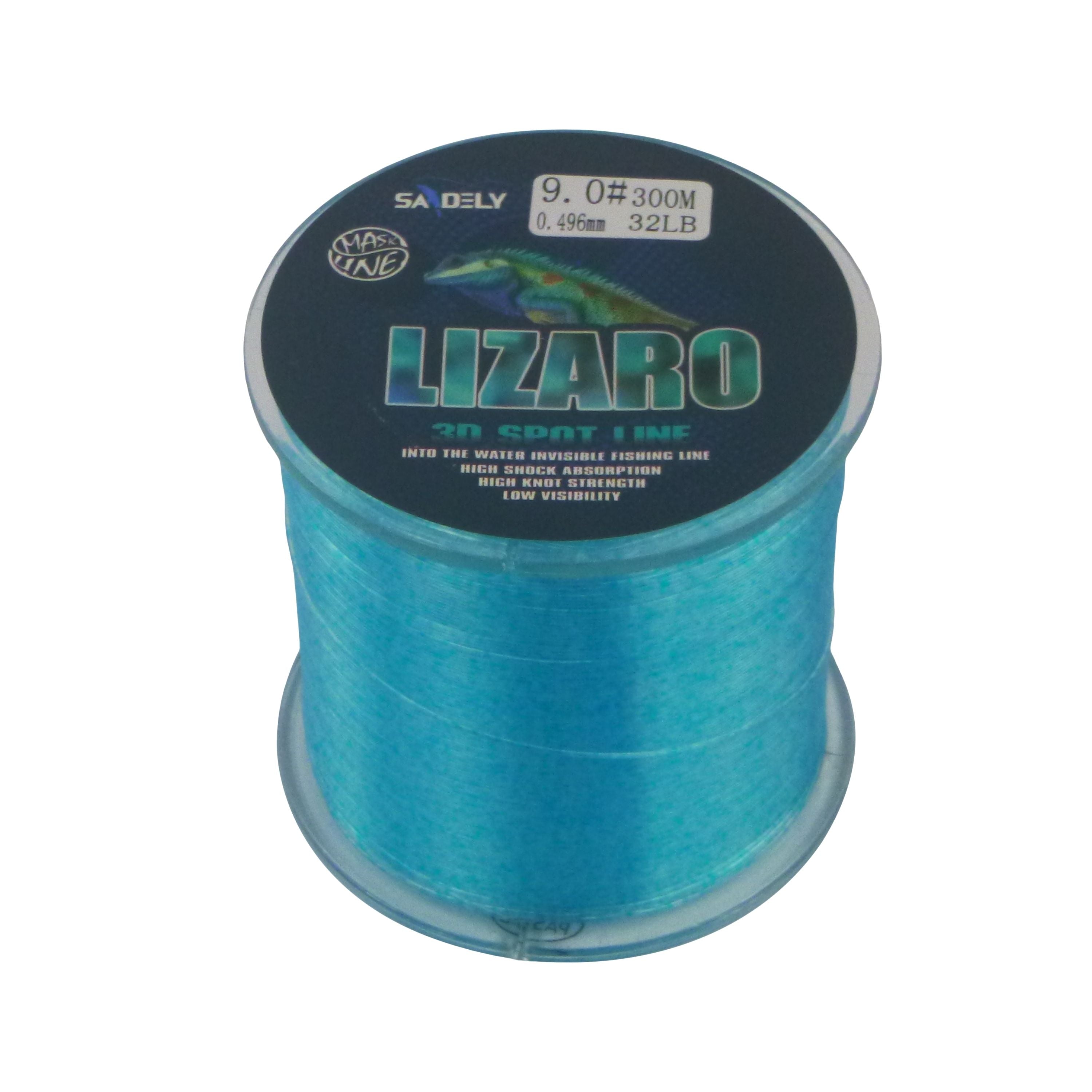 Fishing Tackle: Samdely Lizaro Mono, Camo Blue, #9.0, 30lb, 300Mtr