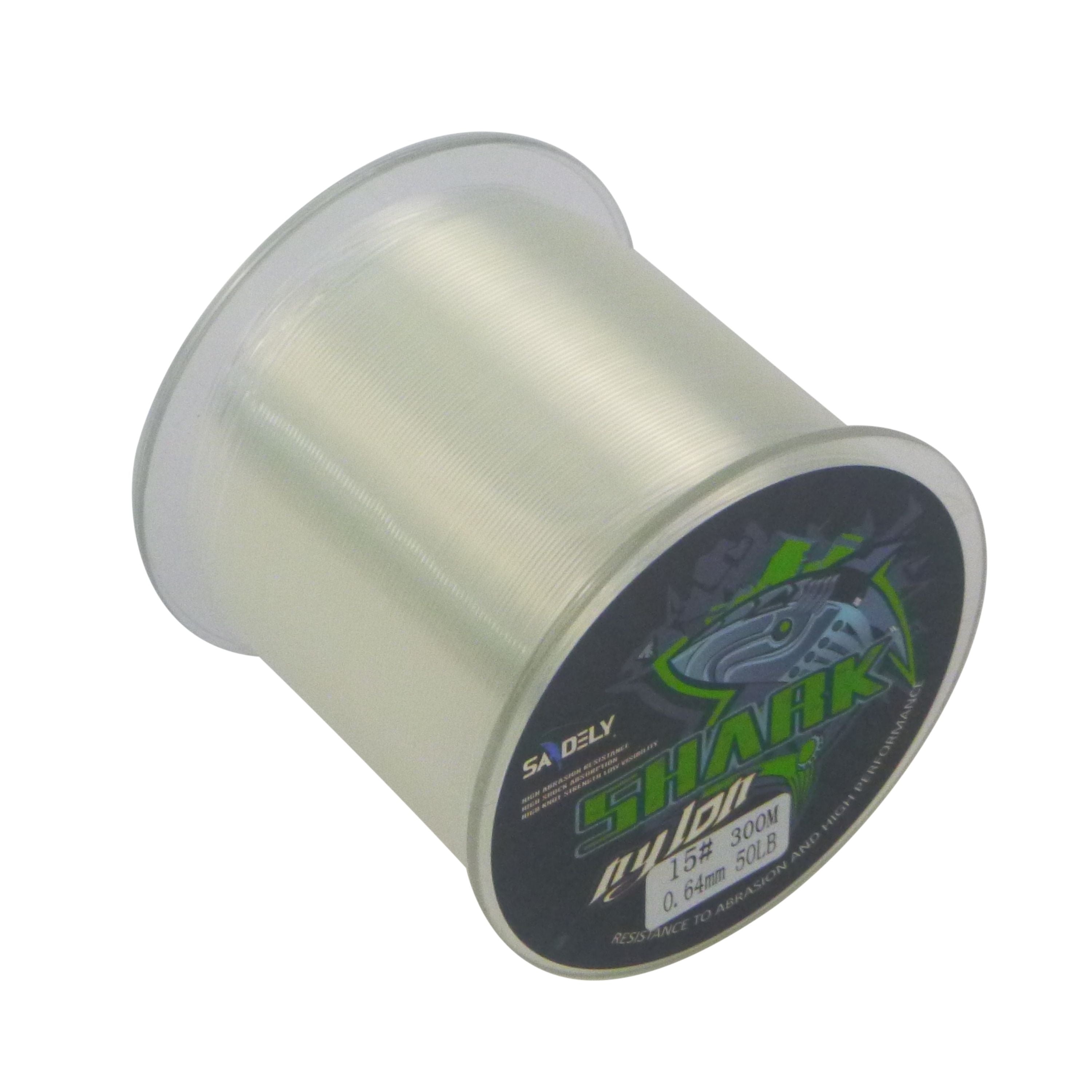 Fishing Tackle: Samdely Shark Mono, Clear, #9.0, 30lb, 300Mtr