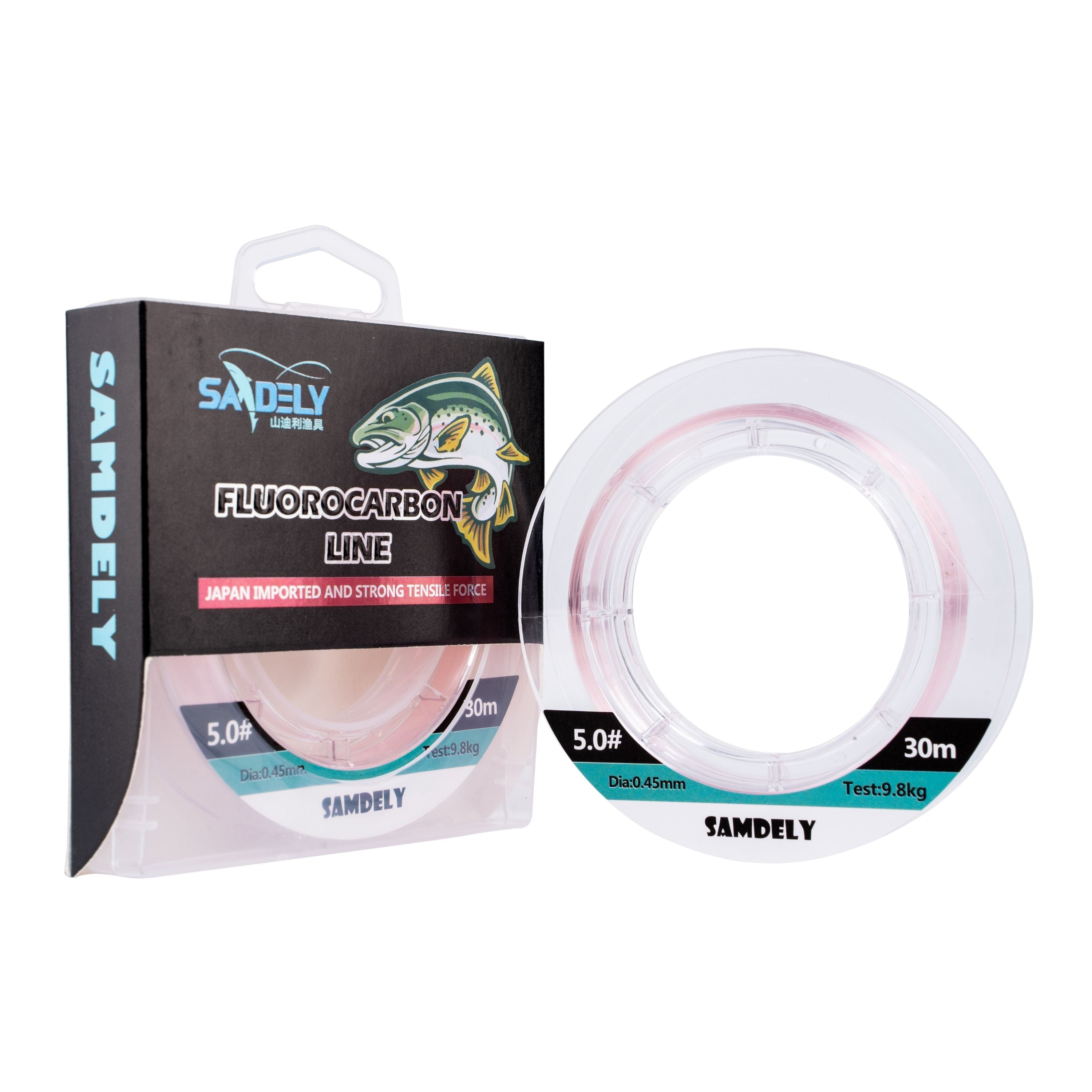 Fishing Tackle: Samdely Pink Fluorocarbon, #4.0, 15lb, 30Mtr