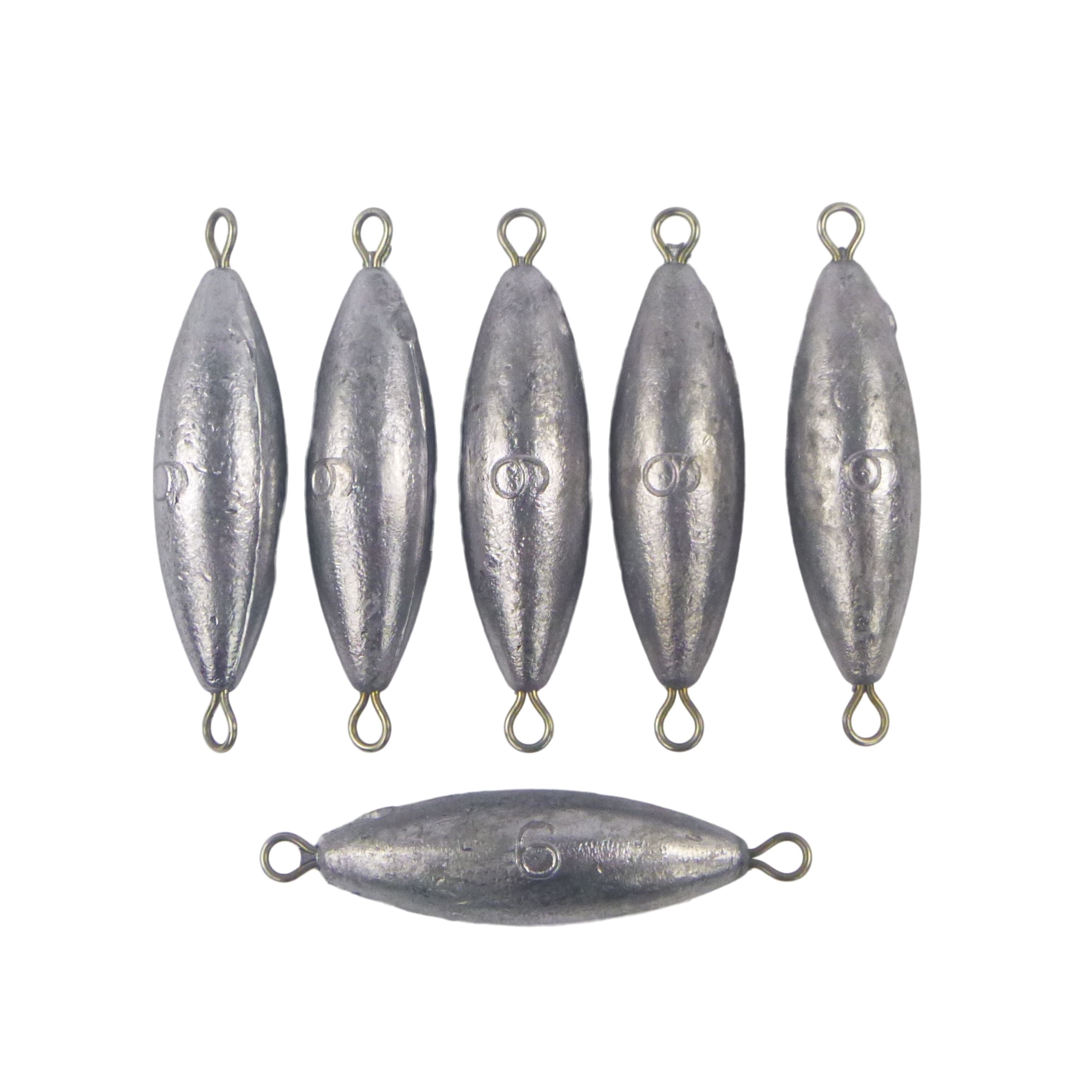 Fishing Tackle: Swimerz 6oz Torpedo Trolling Sinker, Lead 6 Pack