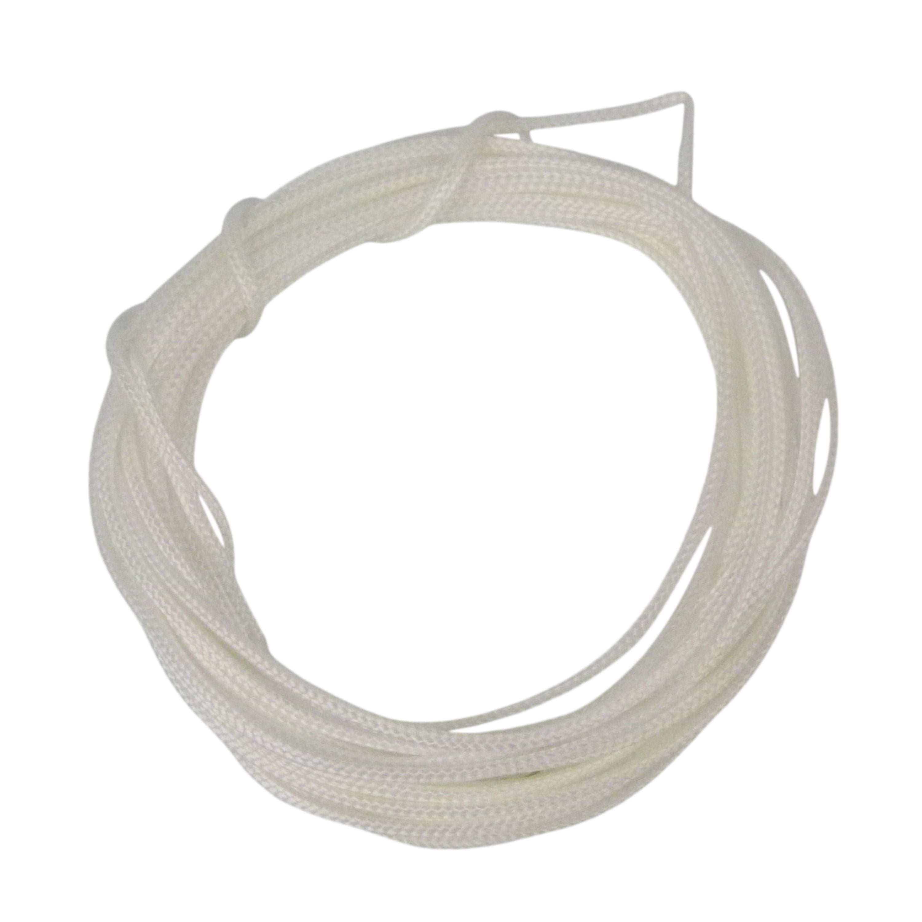 Fishing Tackle: Swimerz Braided PE, Hollow Core Assist Line, White 35kg, 5 mtrs