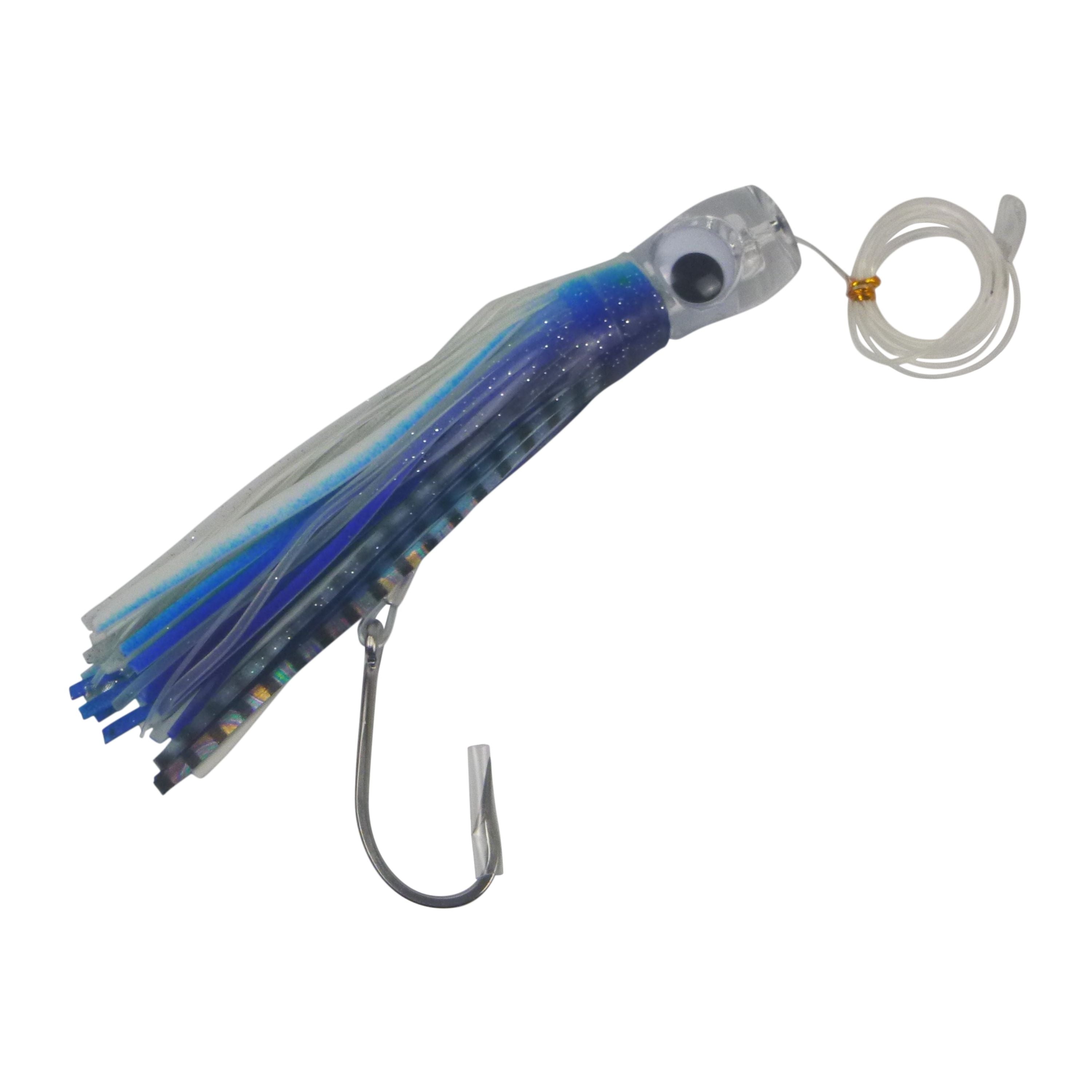 Fishing Tackle: Swimerz Trolling Lure Rigs, 95gm, 23cmL, Size 8/0 Hook, Blue Ocky, 2 pack