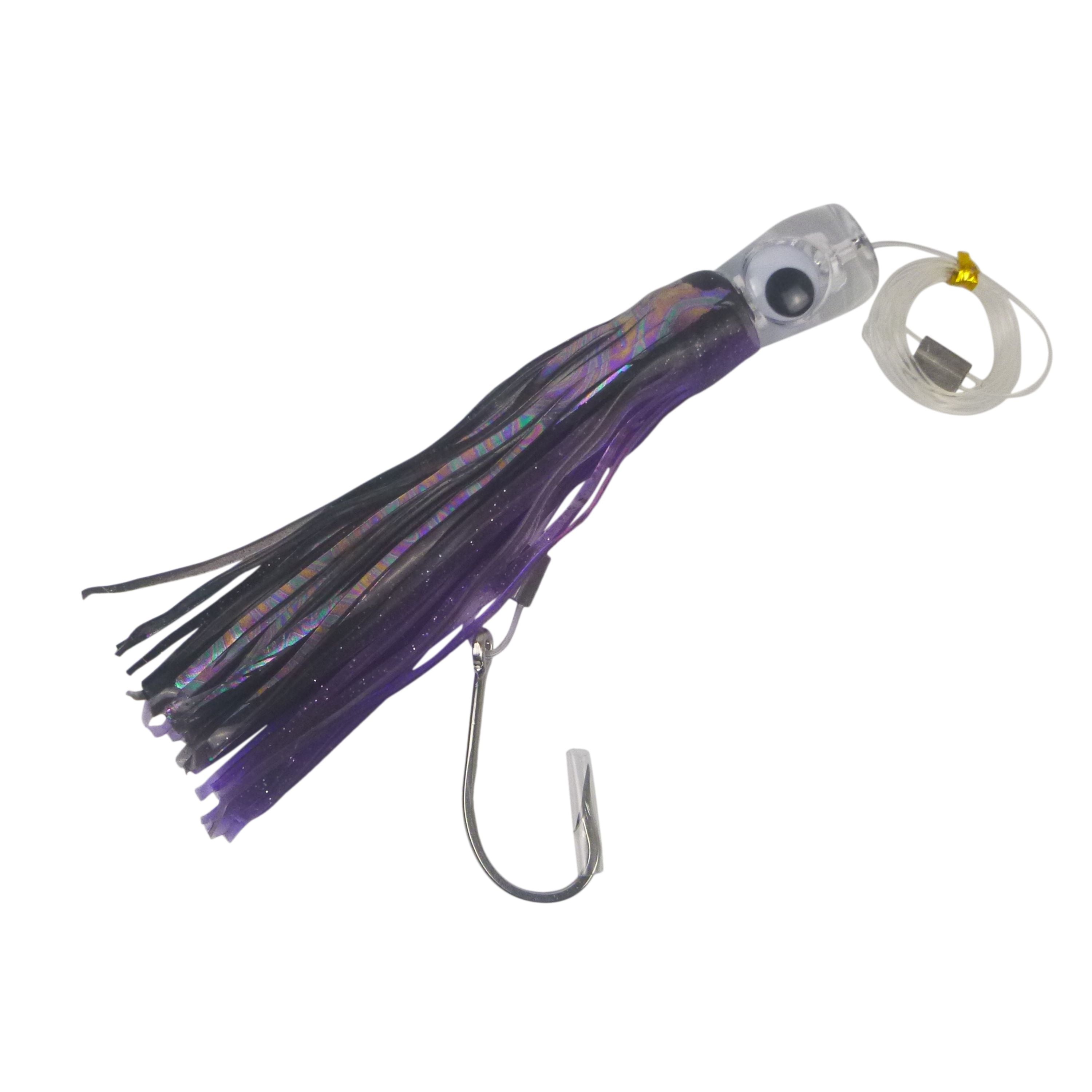 Fishing Tackle: Swimerz Trolling Lure Rigs, 95gm, 23cmL, Size 8/0 Hook, Tuna Dinner, 2 pack