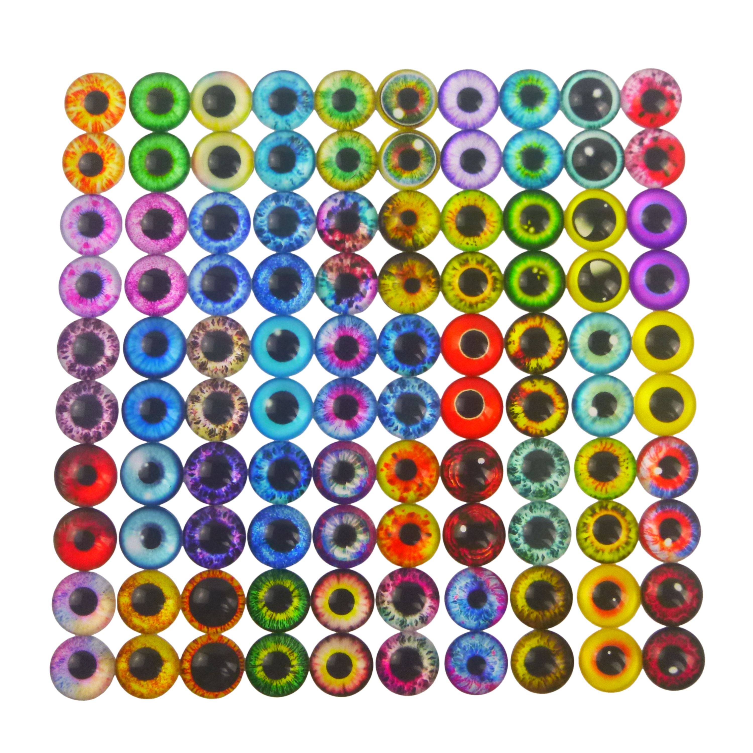 Fishing Tackle: Artizan Molded Lure Eyes, 10mmD, 50*2, Qty 100