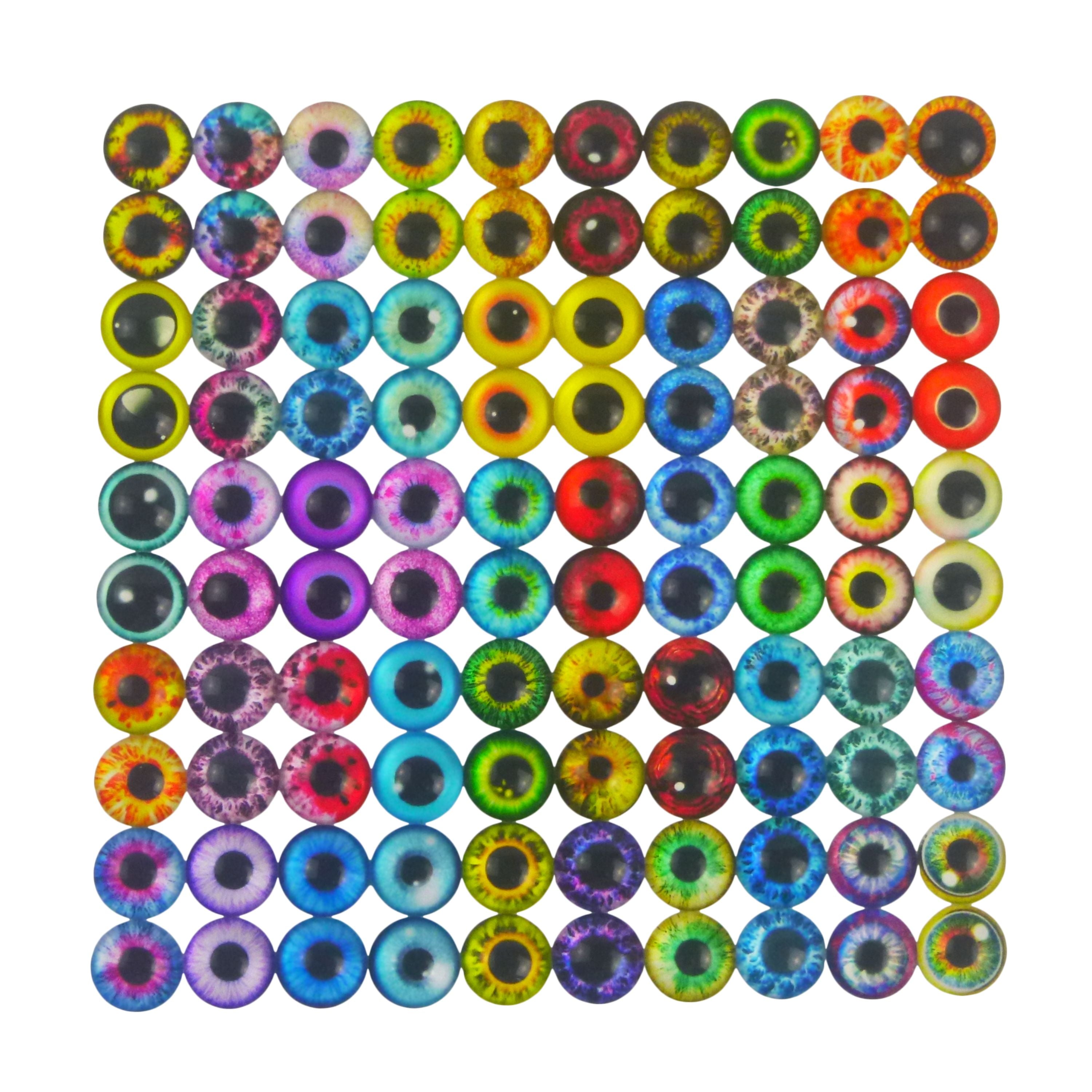 Fishing Tackle: Artizan Molded Lure Eyes, 14mmD, 50*2, Qty 100