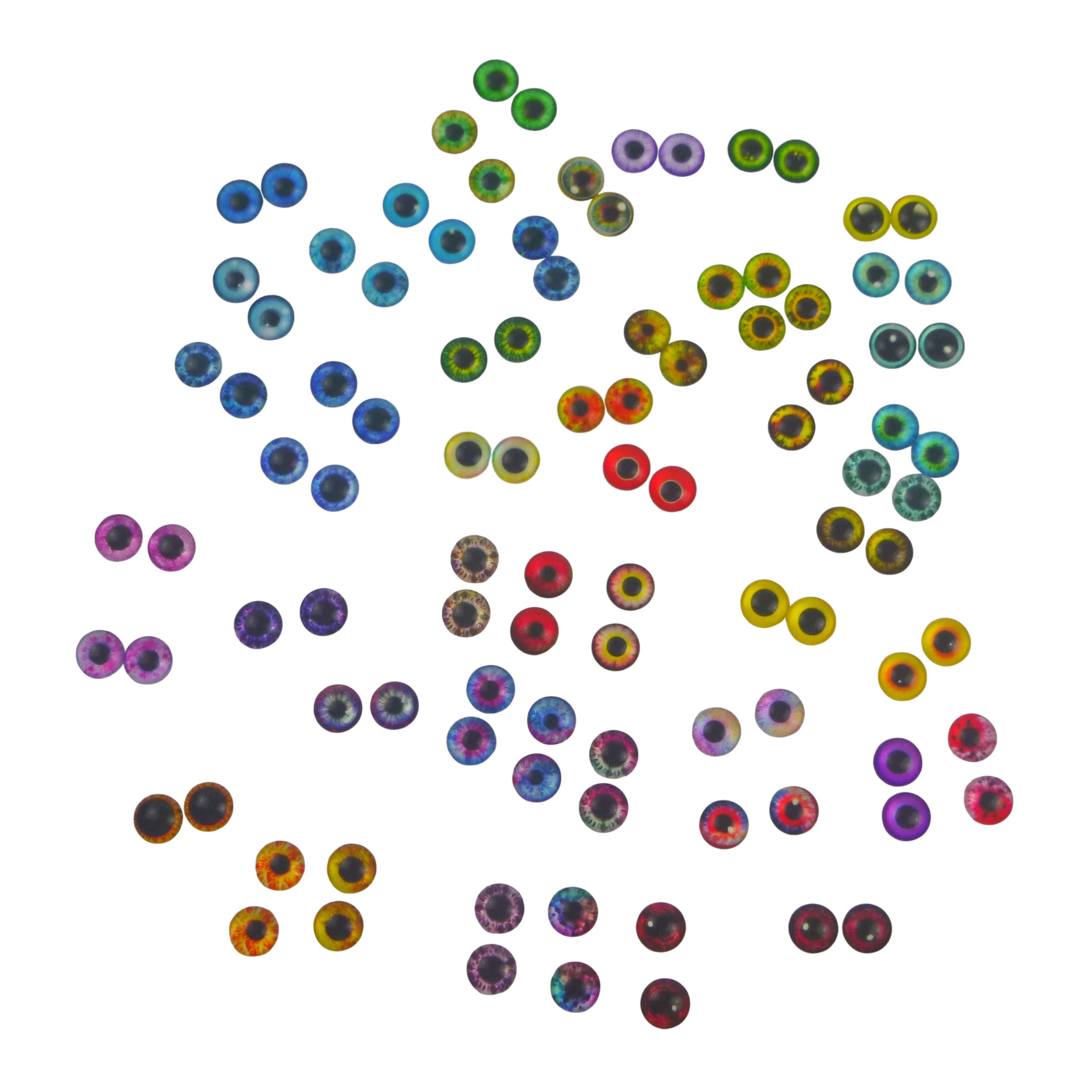 Fishing Tackle: Artizan Molded Lure Eyes, 14mmD, 50*2, Qty 100