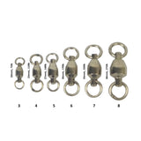 Fishing Tackle: Swimerz Heavy Duty Ball Bearing Swivels, Size 3, 20 pack