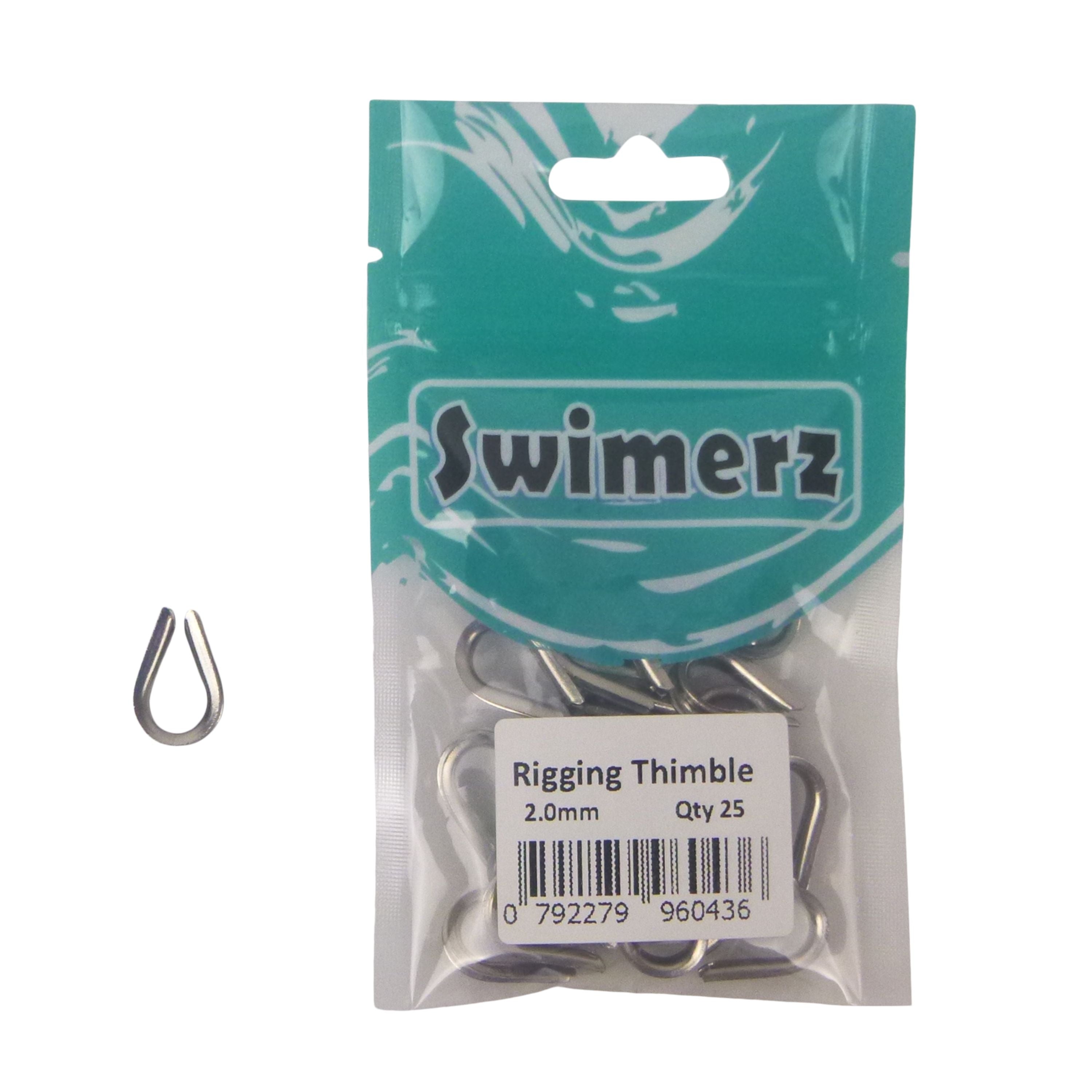 Fishing Tackle: Swimerz Rigging Thimbles, 2.0mm, Qty 25