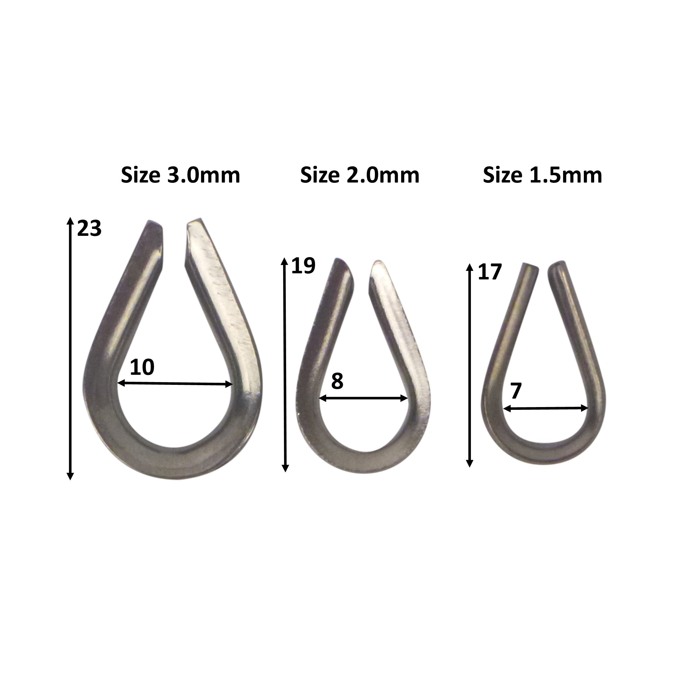 Fishing Tackle: Swimerz Rigging Thimbles, 2.0mm, Qty 25