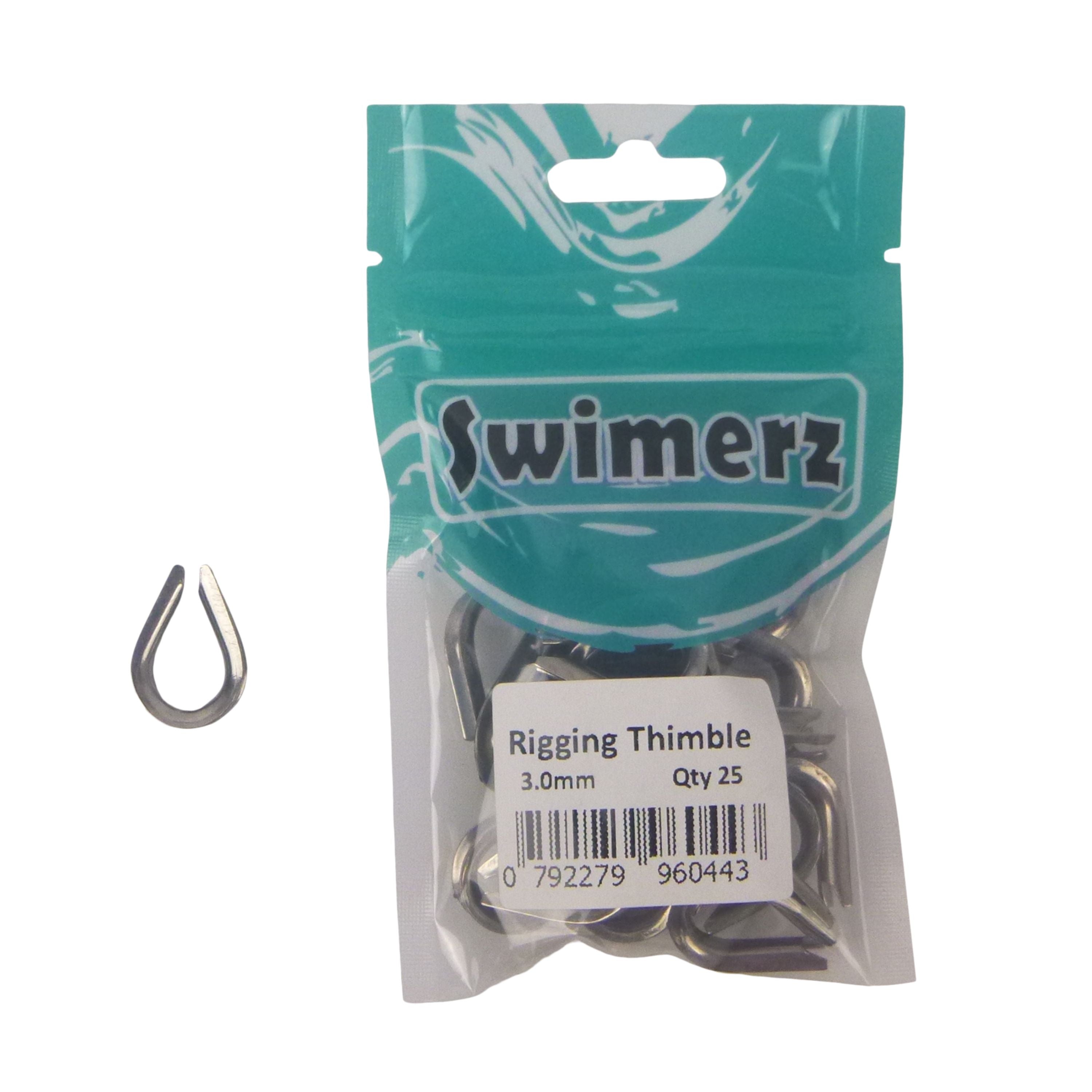 Fishing Tackle: Swimerz Rigging Thimbles, 3.0mm, Qty 25