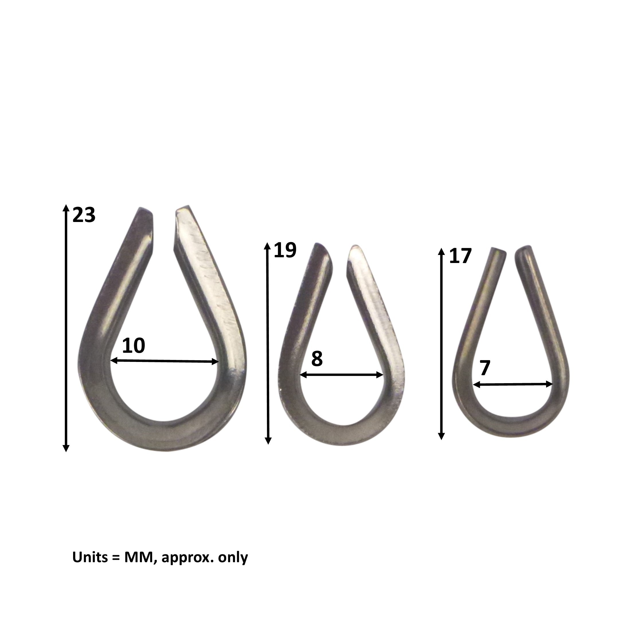 Fishing Tackle: Swimerz Rigging Thimbles, 3.0mm, Qty 25