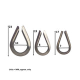 Fishing Tackle: Swimerz Rigging Thimbles, 3.0mm, Qty 25