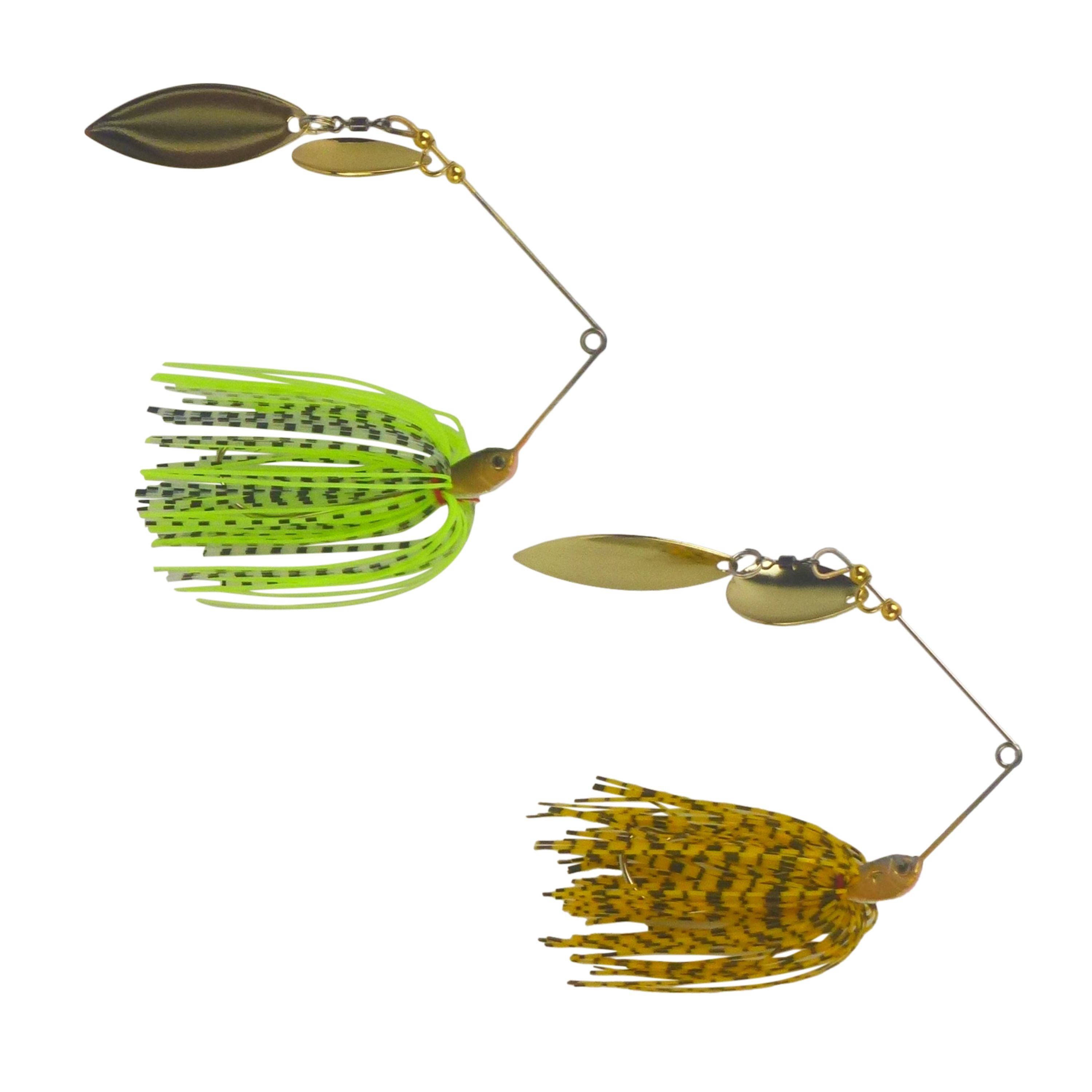 Fishing Tackle: Dekoi 15gm LS18 Closed Eye Spinnerbait, Fluro Green, Qty 2