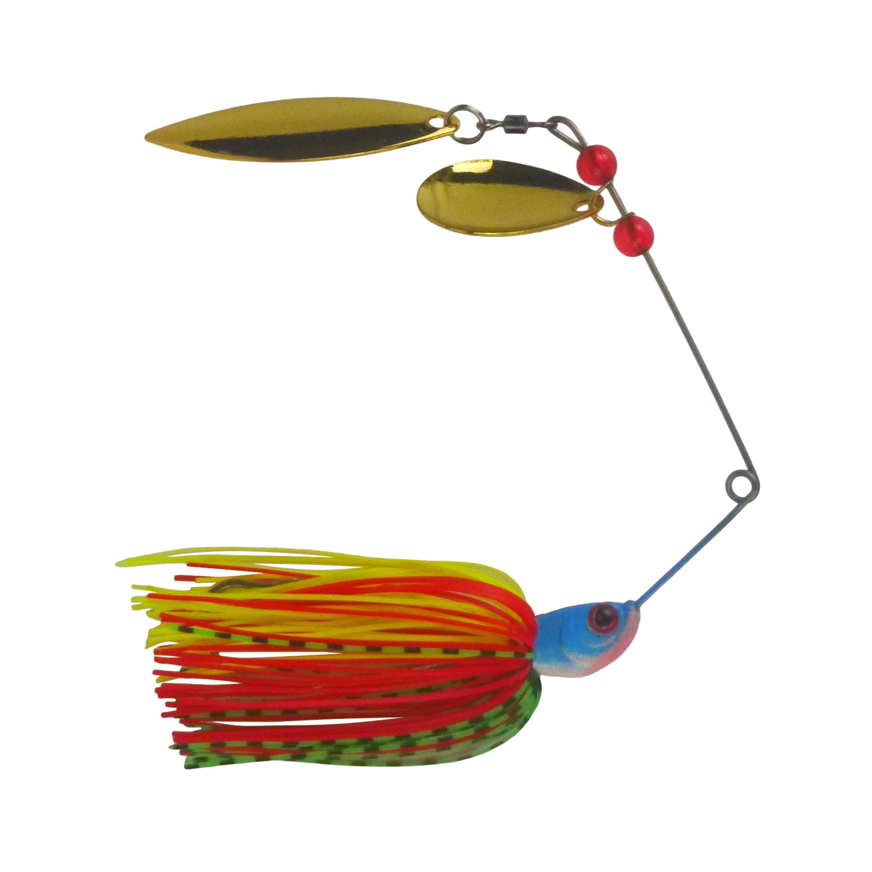 Fishing Tackle: Dekoi 18gm LS20 Closed Eye Spinnerbait, Bright Flush, Qty 2