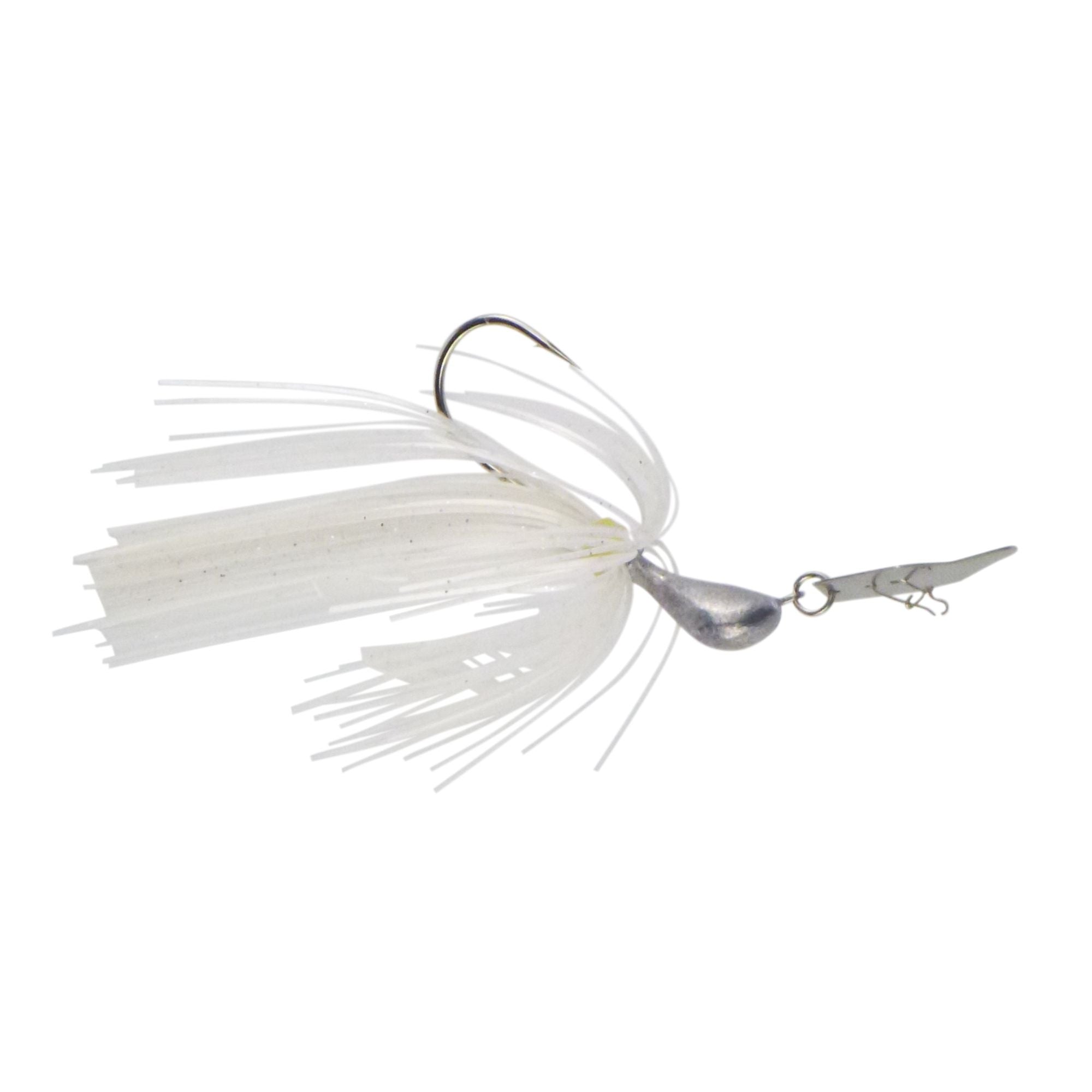 Fishing Tackle: Dekoi 7gm Bladed Swim Jig, Chatterbait, Metallic Pearl, 2 pack