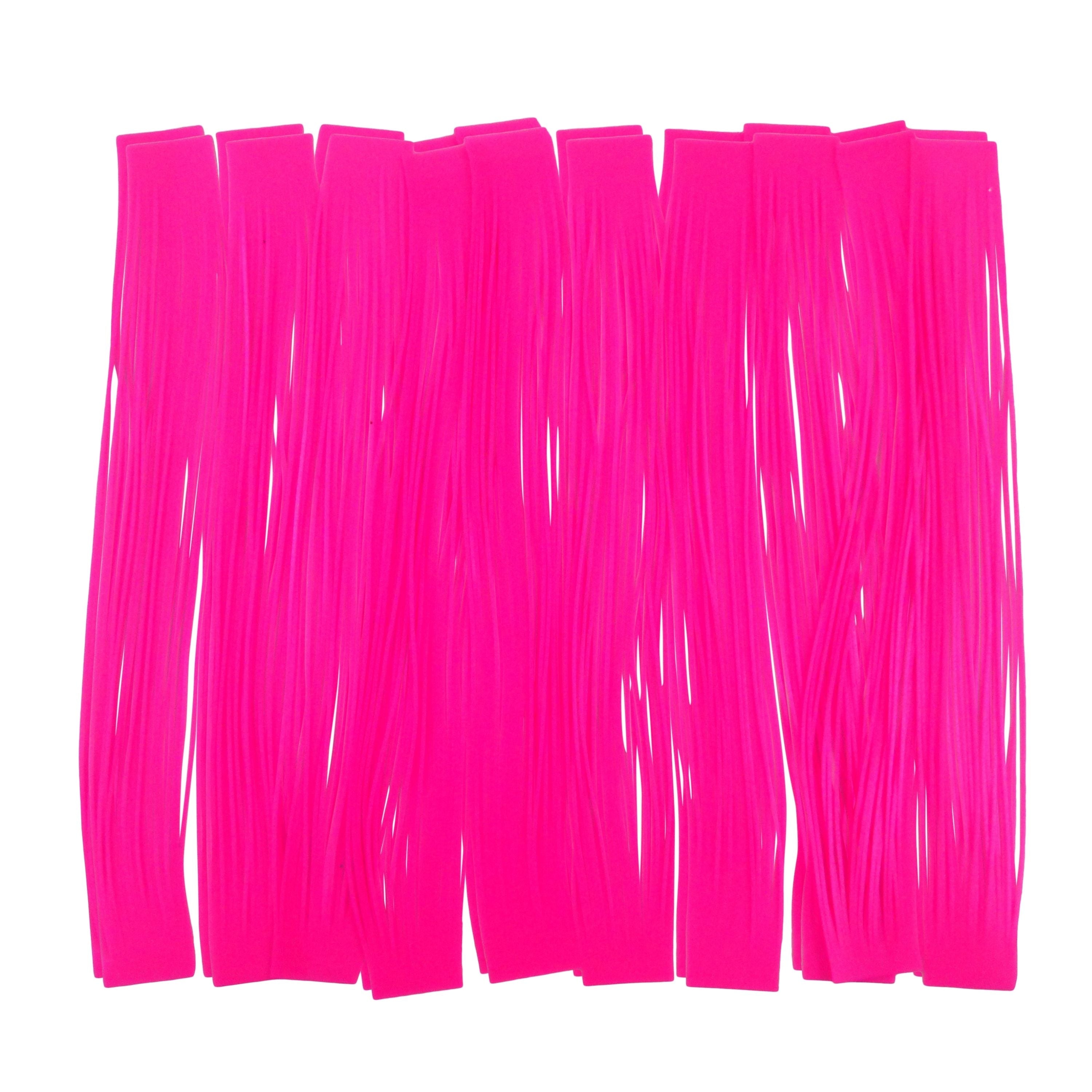 Fishing Tackle: Artizan 22 strand silicon skirt, Metallic Pink, Pack of 20