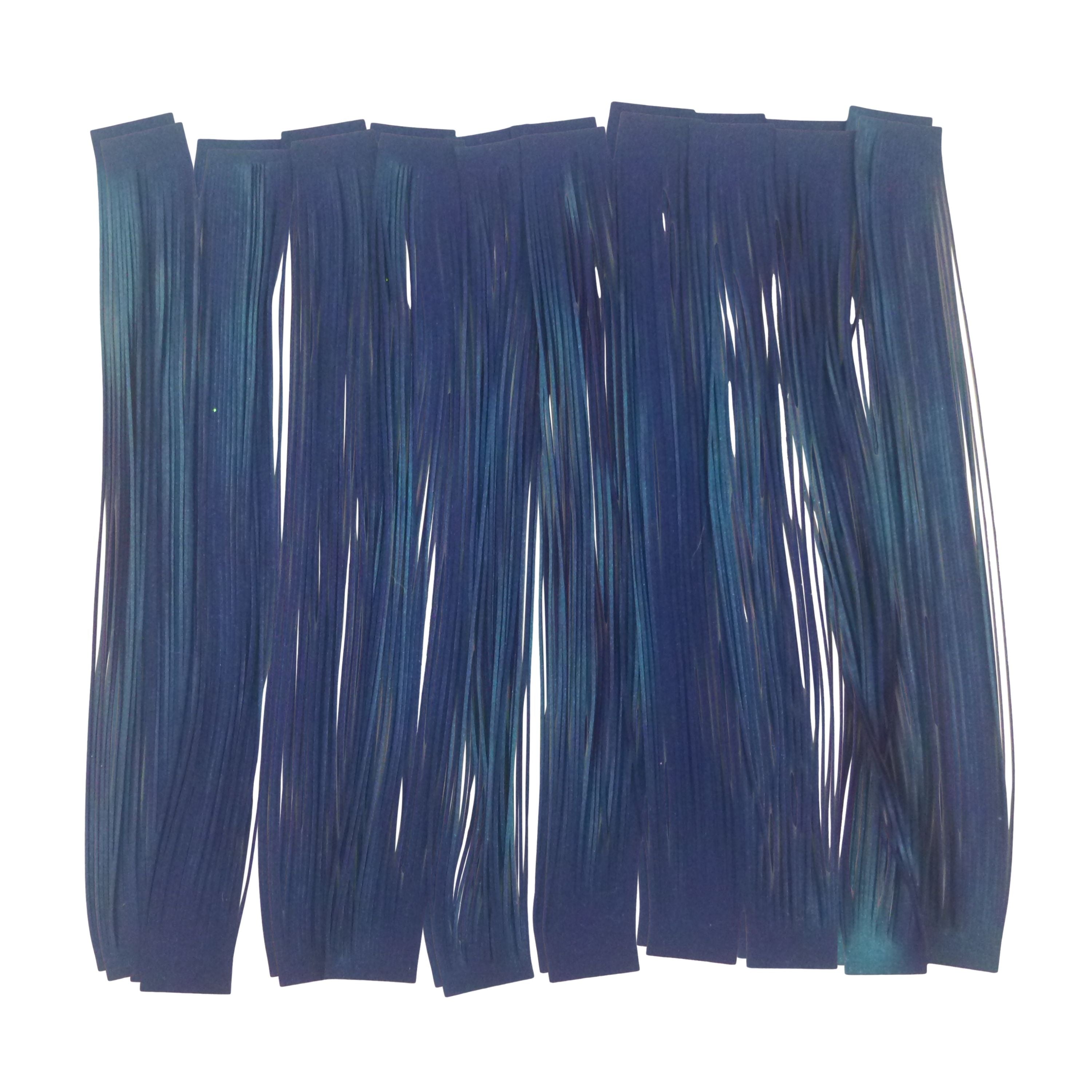 Fishing Tackle: Artizan 22 strand silicon skirt, Metallic Blue, Pack of 20