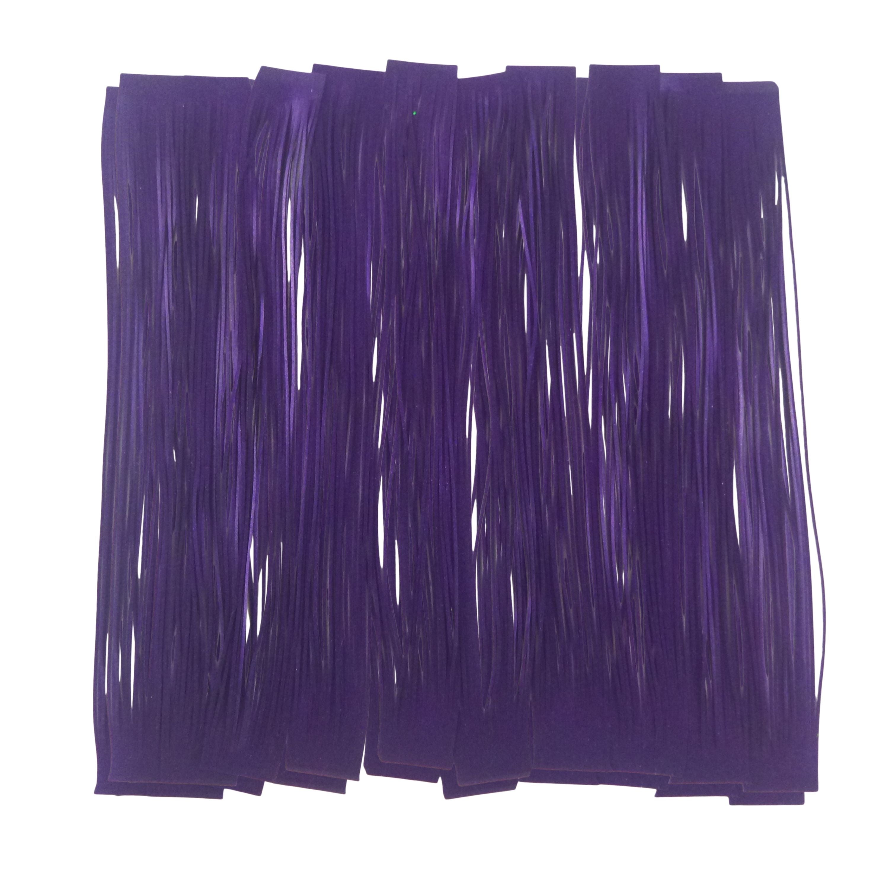Fishing Tackle: Artizan 22 strand silicon skirt, Metallic Purple, Pack of 20