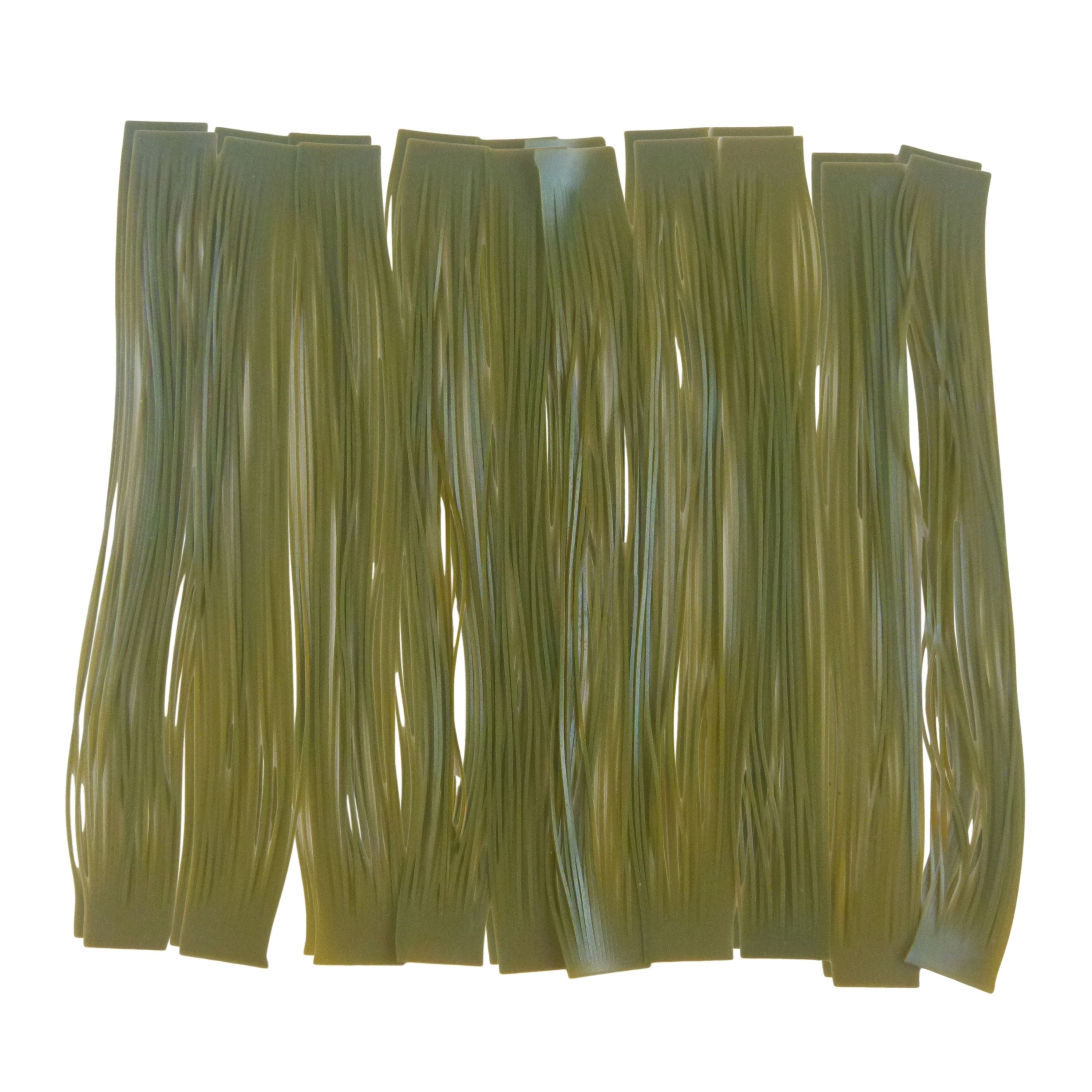 Fishing Tackle: Artizan 22 strand silicon skirt, Green Pumpkin, Pack of 20
