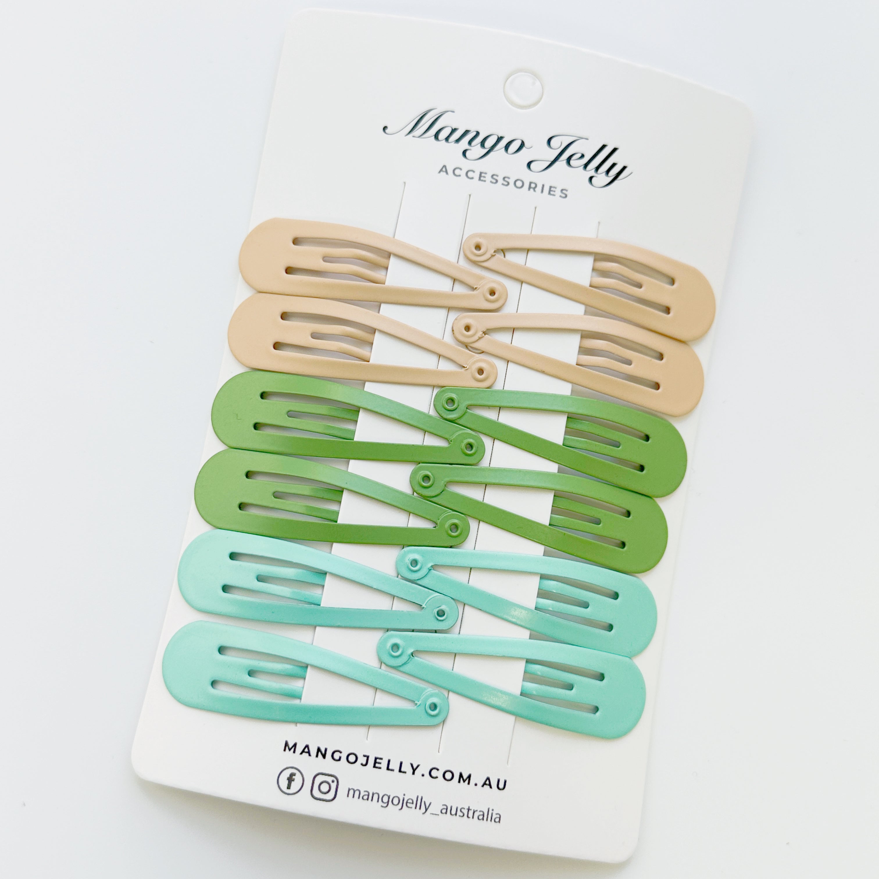 Women's Accessories: Essential Snap Hair clips - Fresh - 6 Pieces