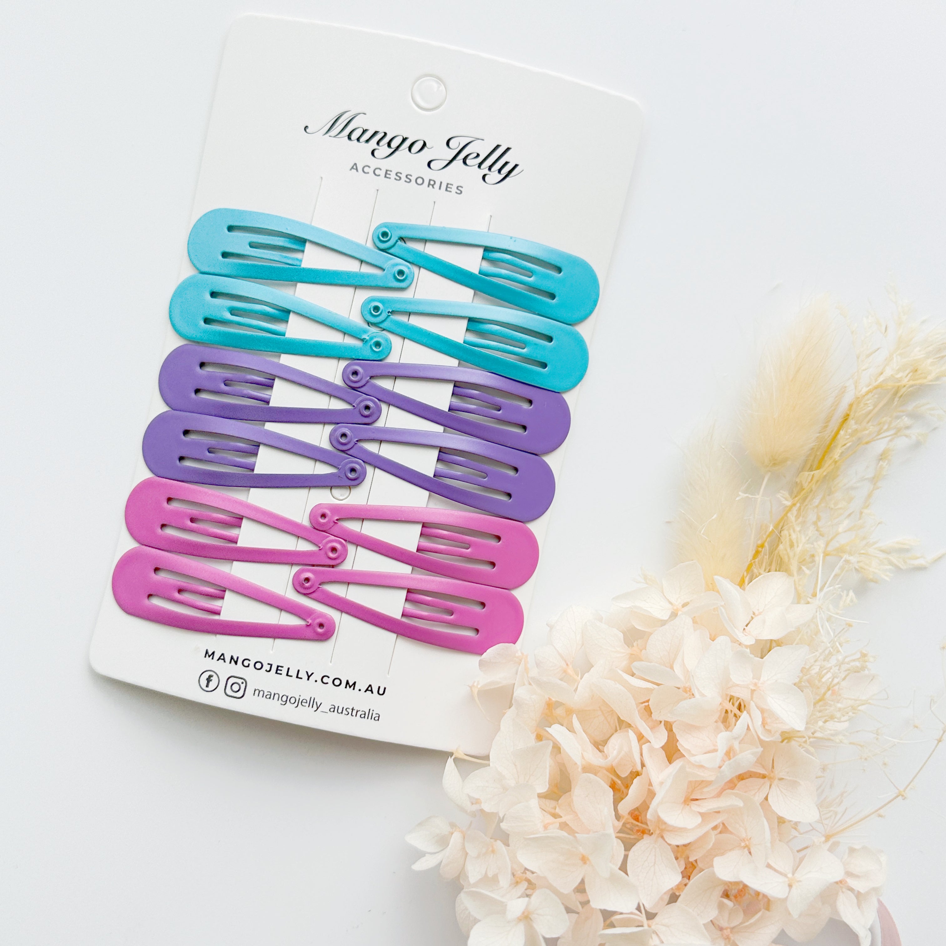 Women's Accessories: Essential Snap Hair clips - MAGIC - 6 Pieces