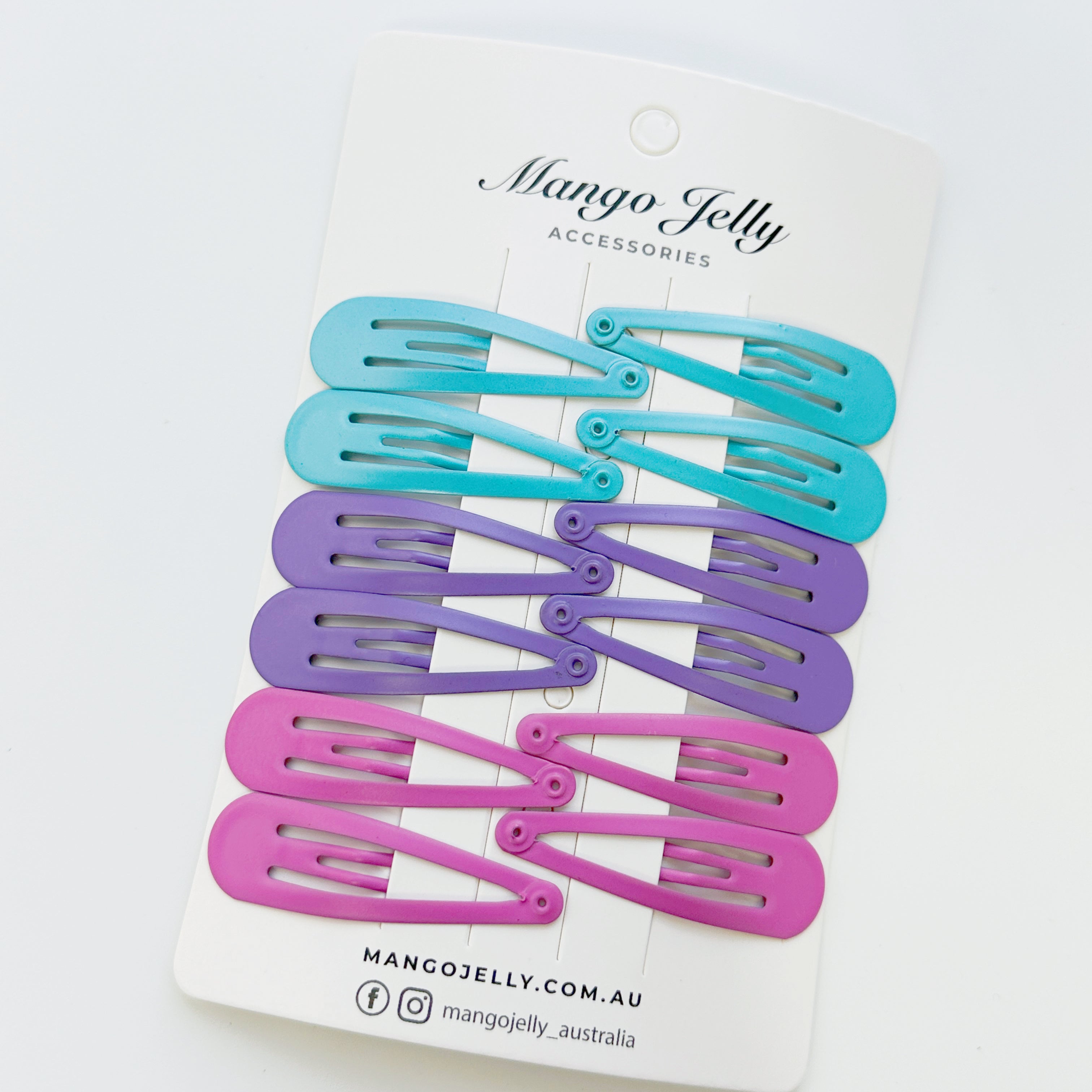 Women's Accessories: Essential Snap Hair clips - MAGIC - 6 Pieces