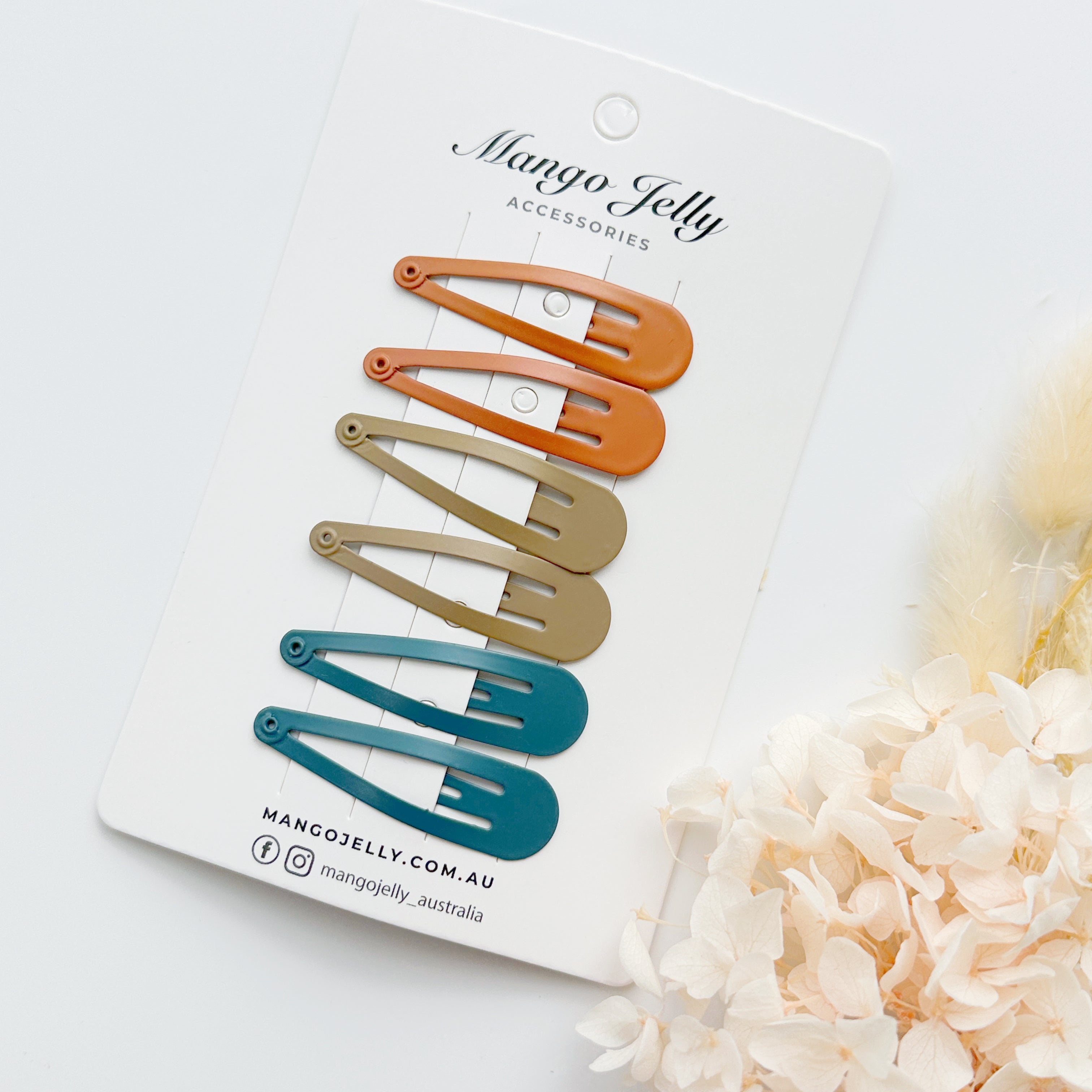 Women's Accessories: Essential Snap Hair clips - Natural - 12 Pieces
