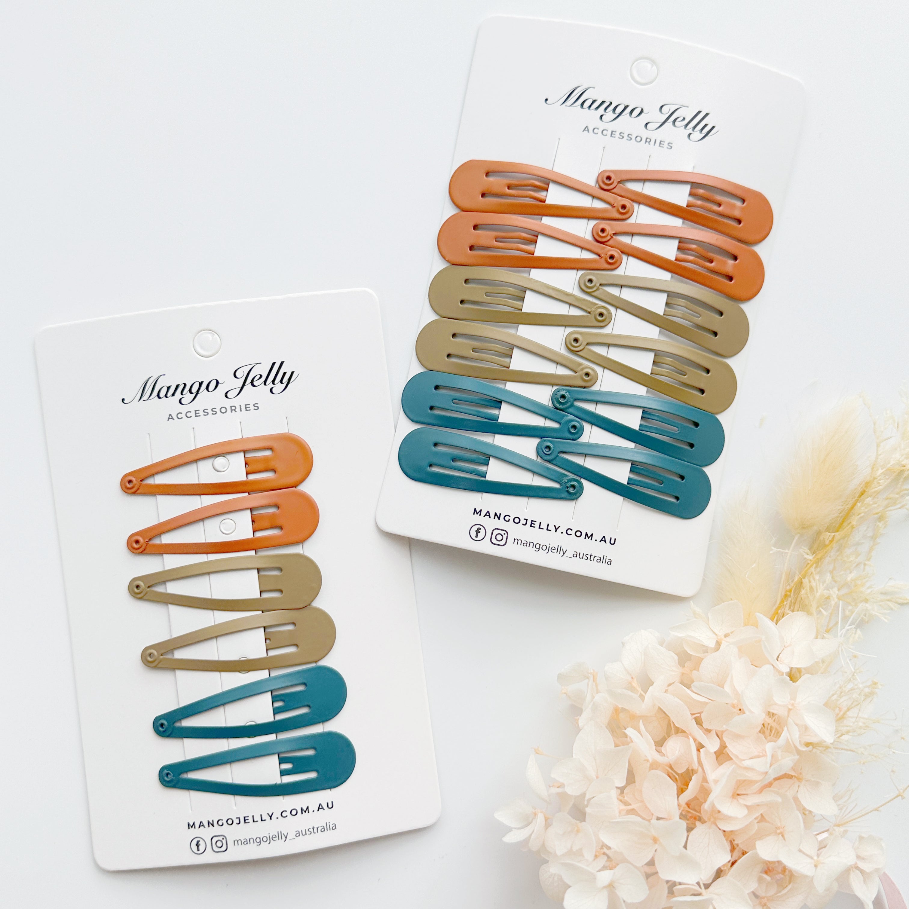 Women's Accessories: Essential Snap Hair clips - Natural - 6 Pieces