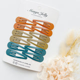 Women's Accessories: Essential Snap Hair clips - Natural - 6 Pieces