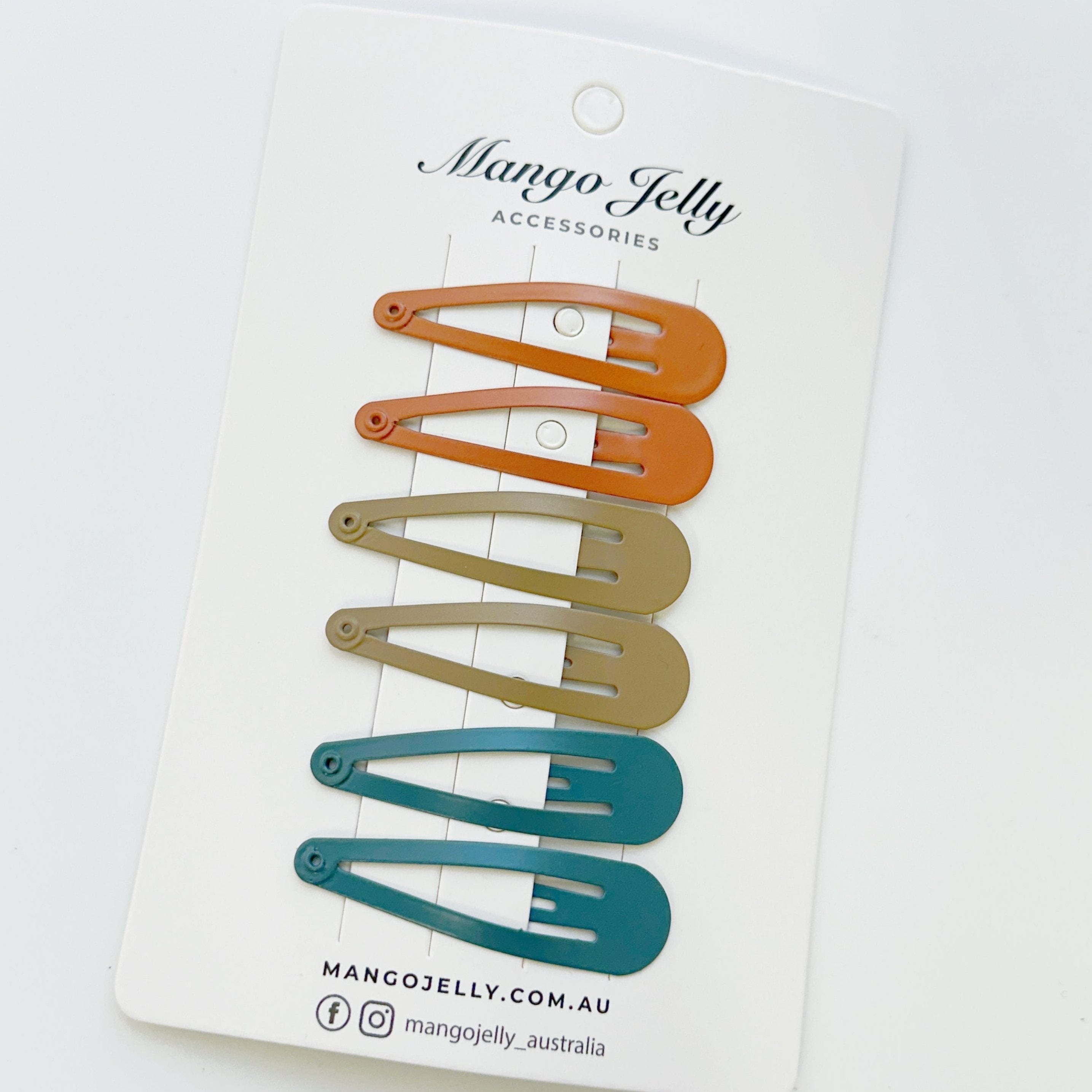 Women's Accessories: Essential Snap Hair clips - Natural - 6 Pieces