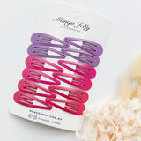 Women's Accessories: Essential Snap Hair clips - Rosie - 12 Pieces
