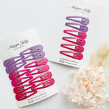 Women's Accessories: Essential Snap Hair clips - Rosie - 6 Pieces