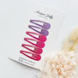 Women's Accessories: Essential Snap Hair clips - Rosie - 6 Pieces