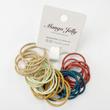 Women's Accessories: MANGO JELLY Kids Hair Ties (3cm) - Classic Forest - One Pack