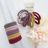 Women's Accessories: MANGO JELLY Metal Free Hair ties (4.5cm) - Blush Mixed 10P - One Pack