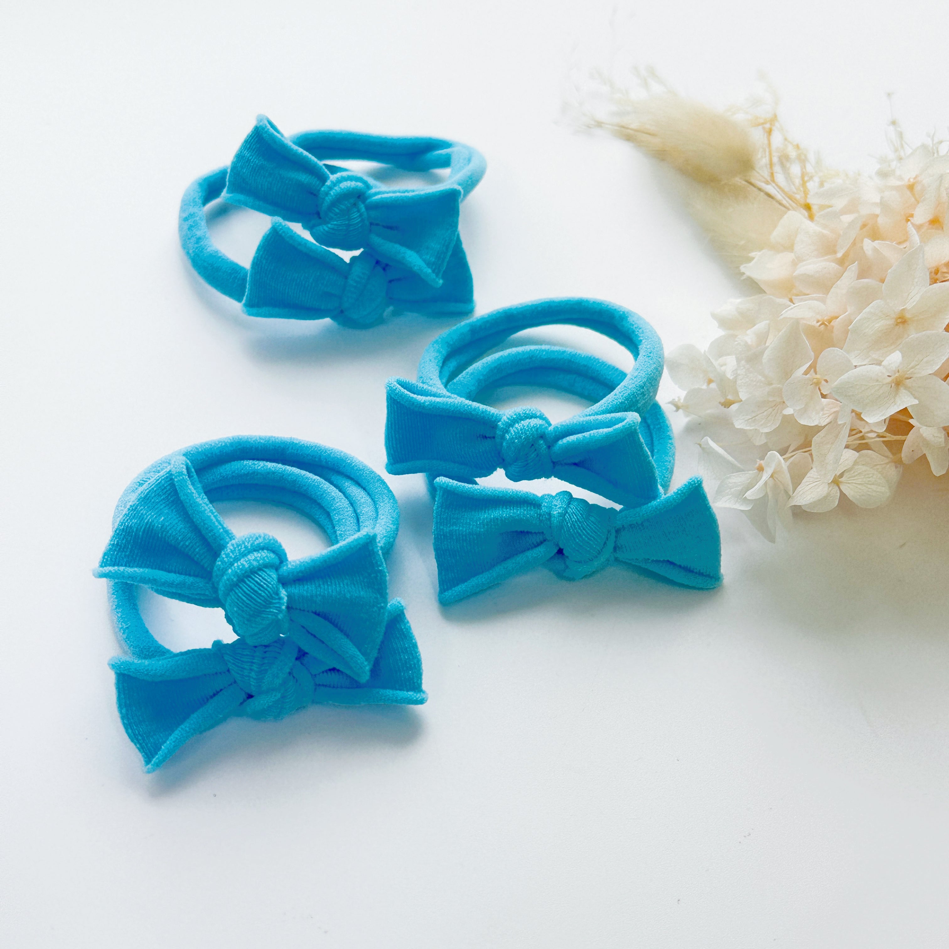 Women's Accessories: Handmade Simple Bows - School colours - Navy - 3 pairs (save 15%)