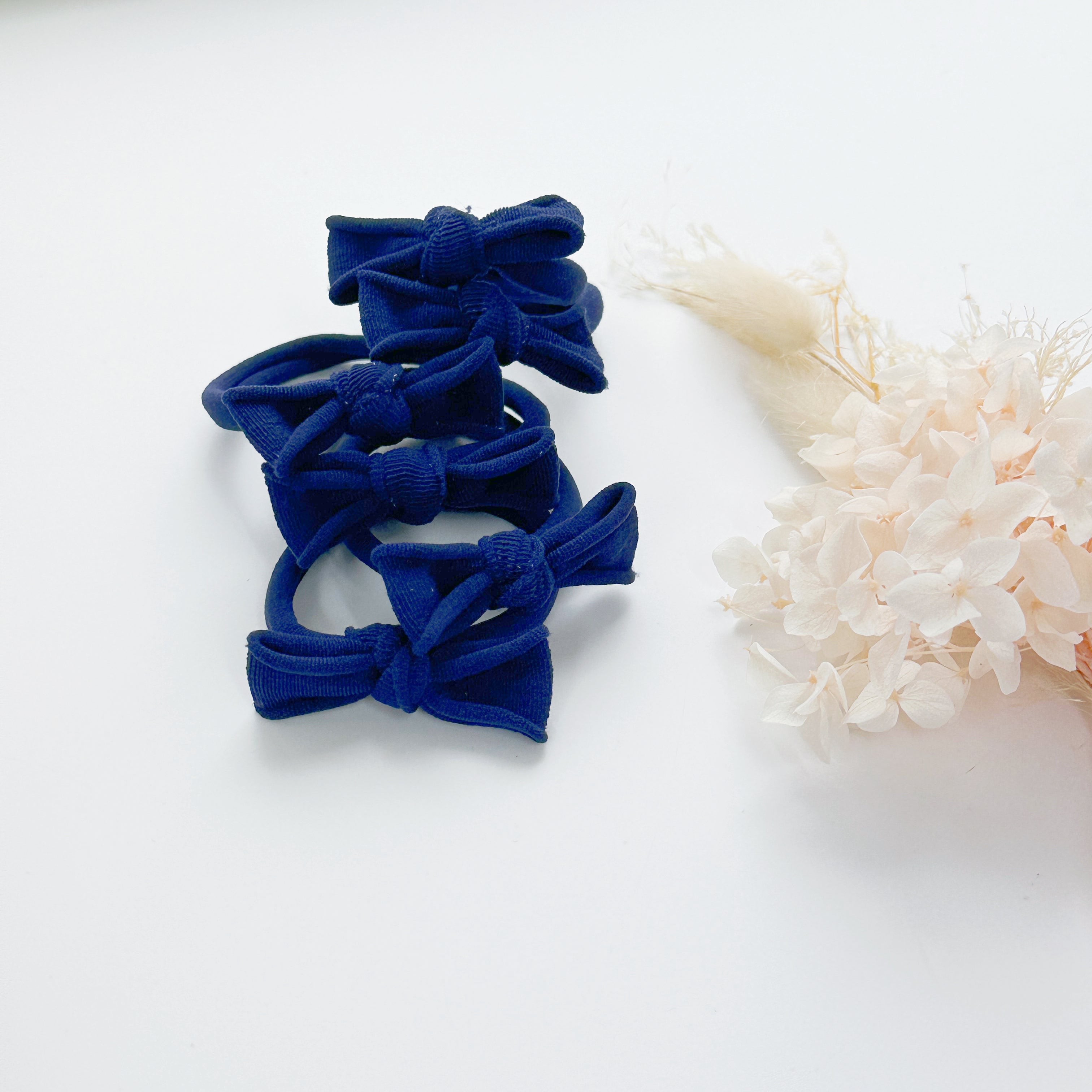 Women's Accessories: Handmade Simple Bows - School colours - Yellow - 1 pairs