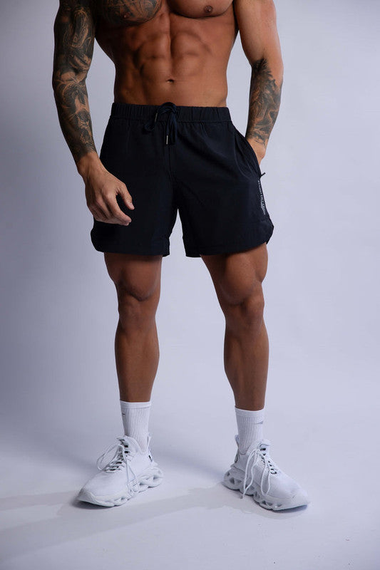 Men's Shorts: HARD HITTERS MEN'S PRO-TECH PERFORMANCE SHORTS BLACK MEDIUM