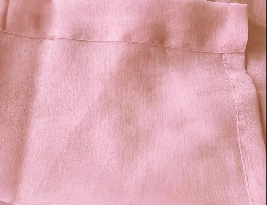 Curtains & Drapes: 2 Sheer Voile Curtains 544cm wide 230cm drop+30 Hooks Pinch Pleat  New Pink