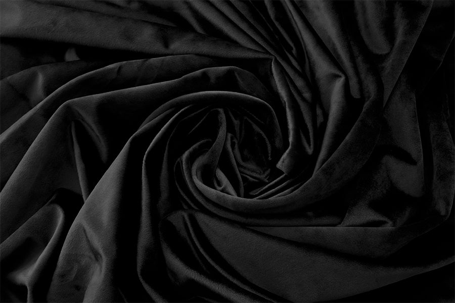 Curtains & Drapes: Large Thick Velvet Blockout Curtains 300x 270cm PINCH PLEAT 1 panel+Hooks Black