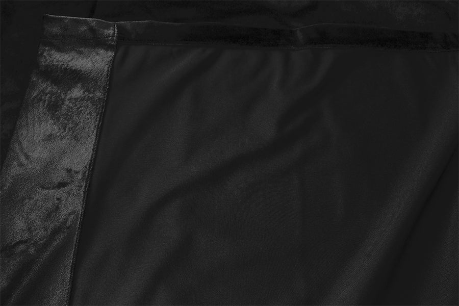 Curtains & Drapes: Large Thick Velvet Blockout Curtains 300x 270cm PINCH PLEAT 1 panel+Hooks Black
